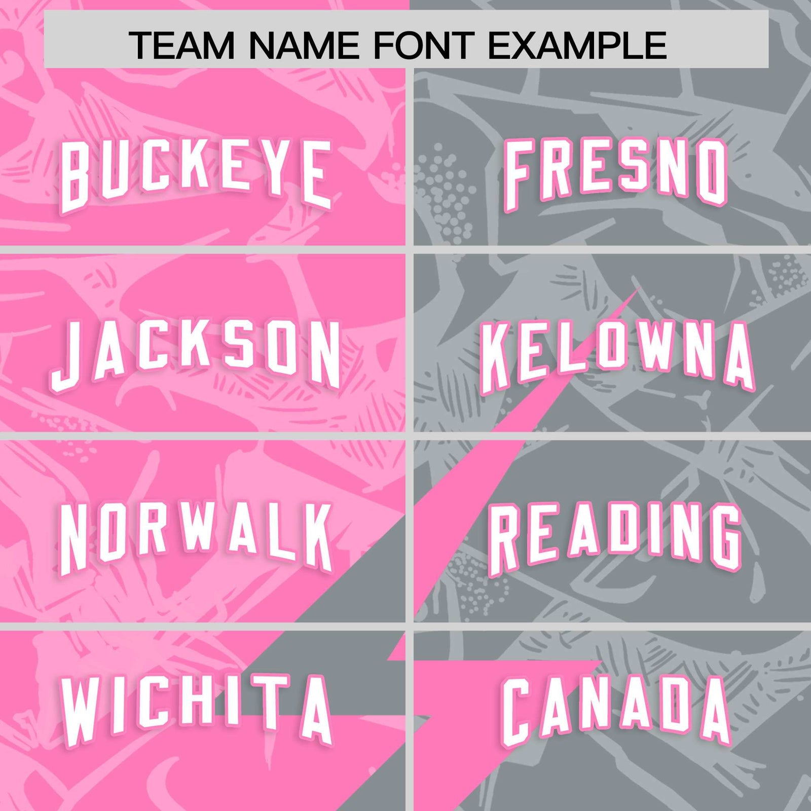 Custom Gray Pink Split Personalized Lightning Pattern Football Jersey