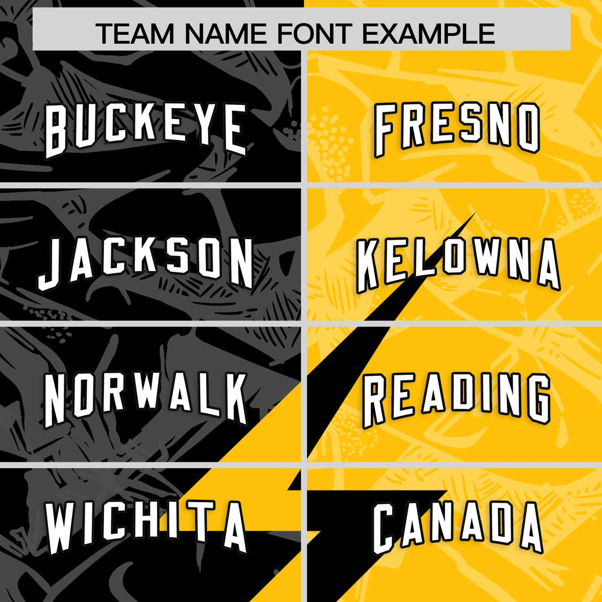 Custom Yellow Black Split Personalized Lightning Pattern Football Jersey