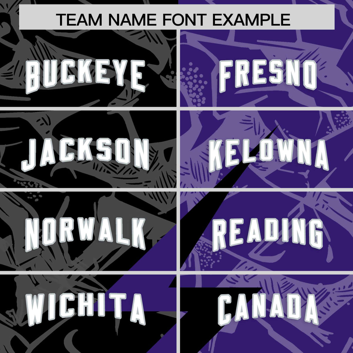 Custom Purple Black Split Personalized Lightning Pattern Football Jersey