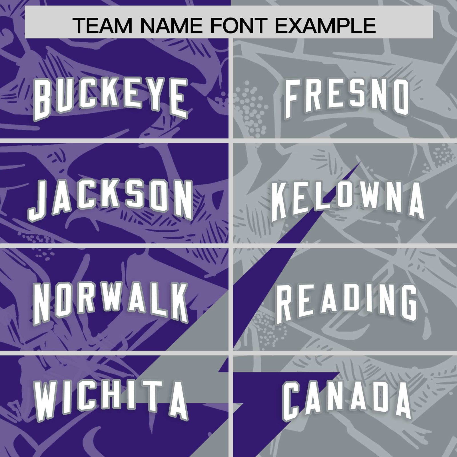 Custom Purple Gray Split Personalized Lightning Pattern Football Jersey