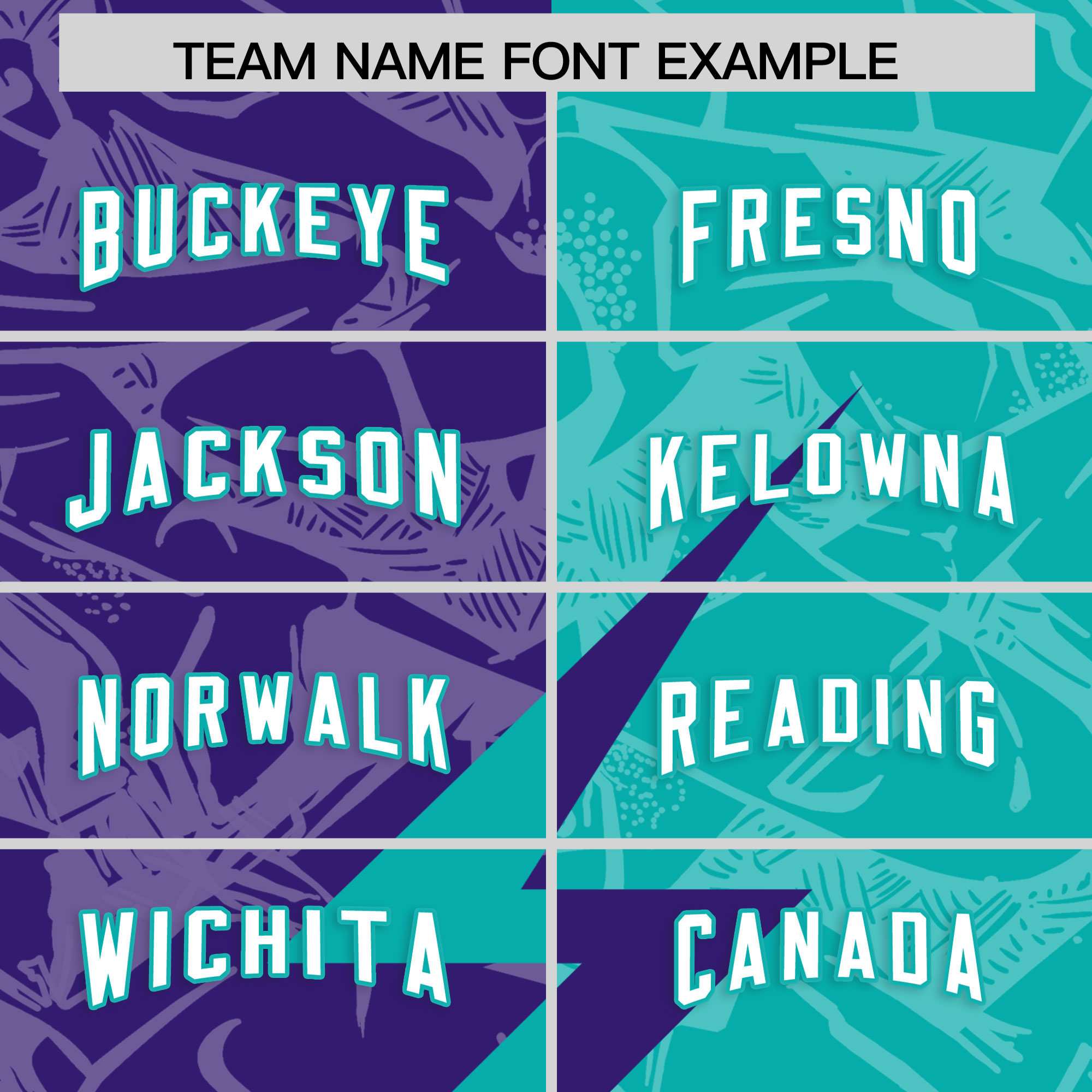 Custom Aqua Purple Split Personalized Lightning Pattern Football Jersey