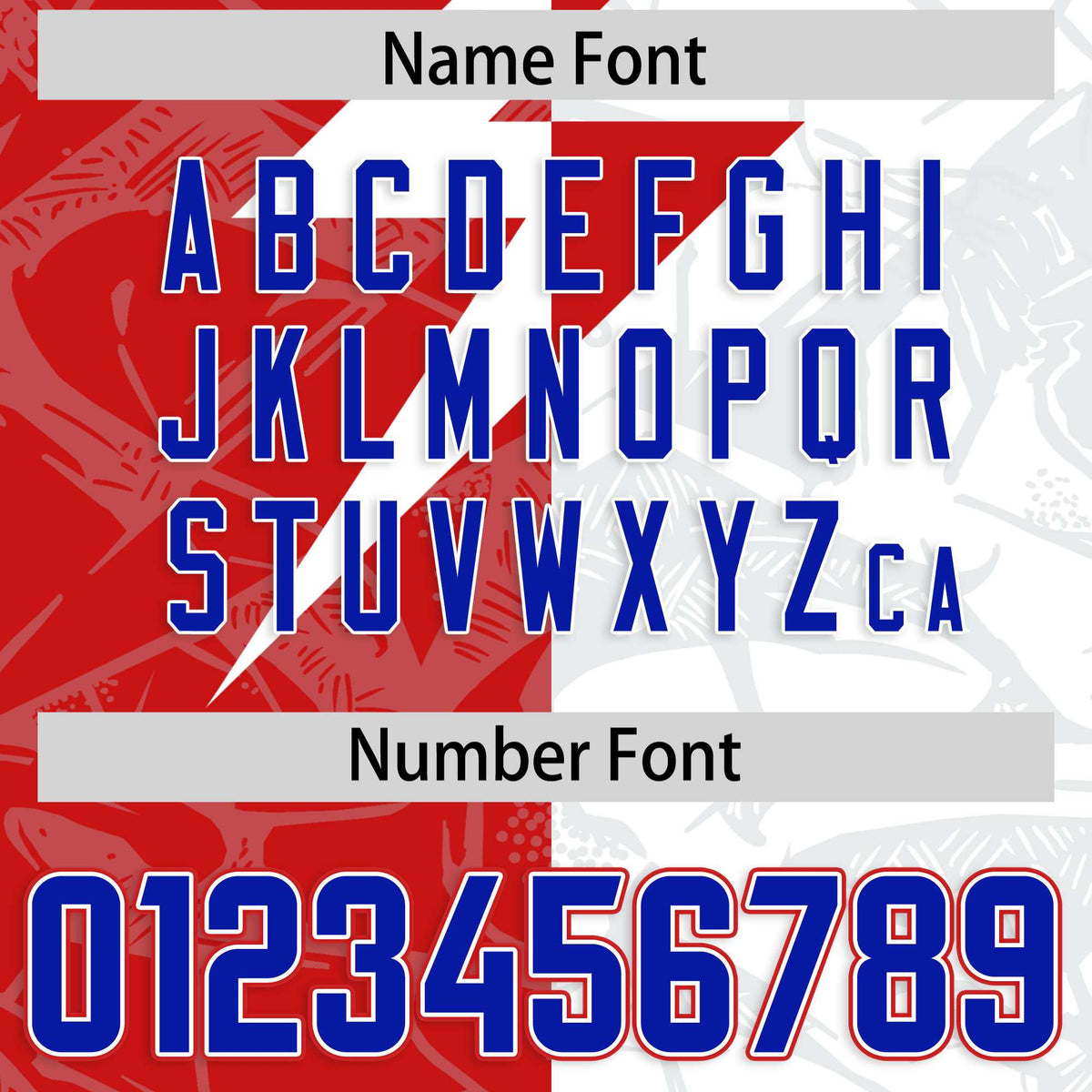 Custom White Red Split Personalized Lightning Pattern Football Jersey