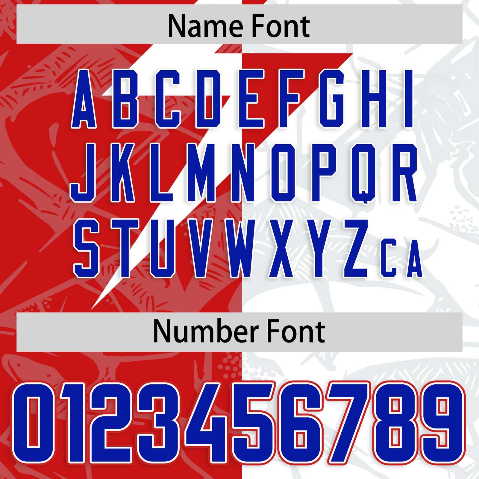 Custom White Red Split Personalized Lightning Pattern Football Jersey