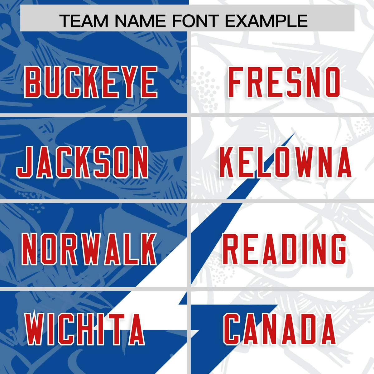 Custom White Royal Split Personalized Lightning Pattern Football Jersey