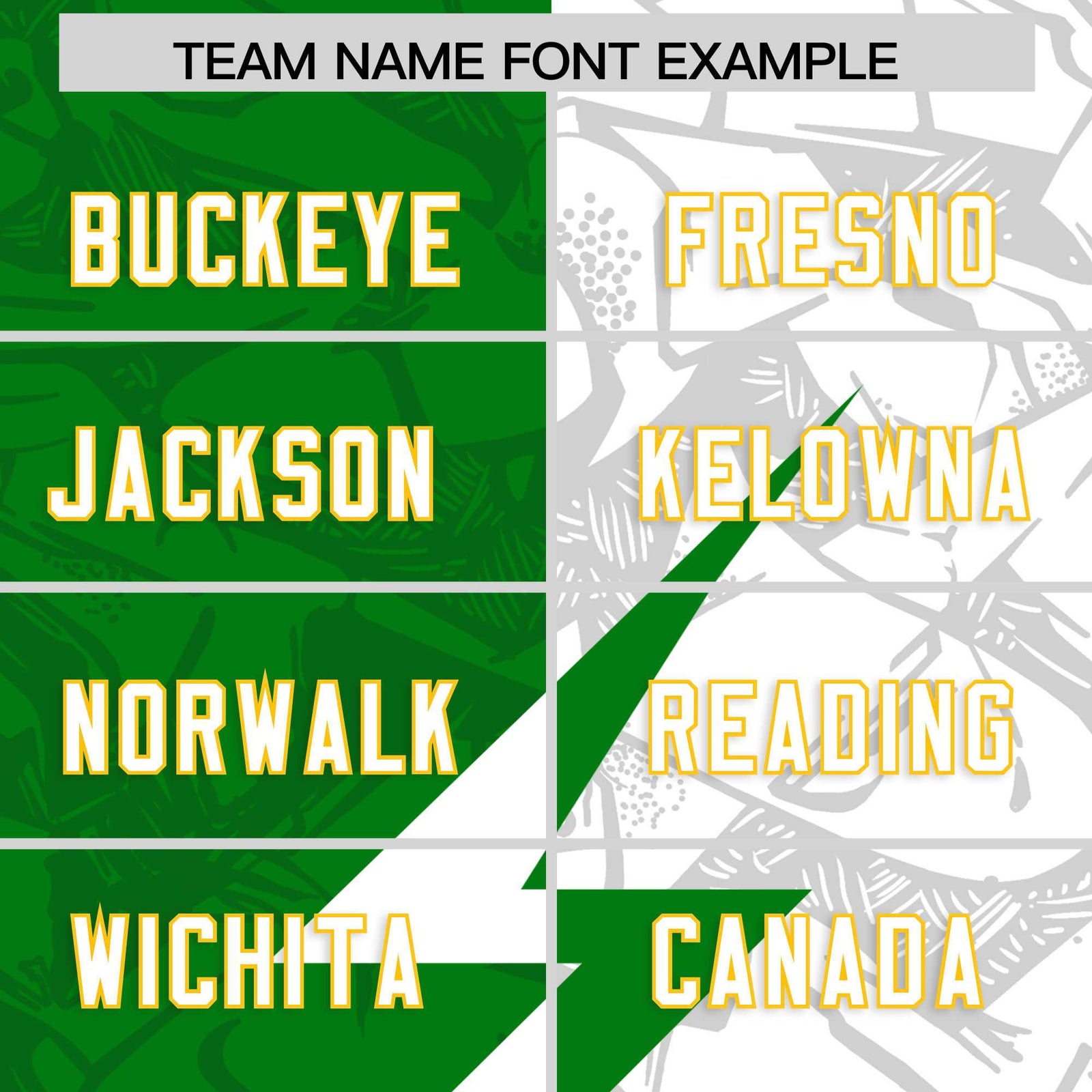 Custom Kelly Green White Split Personalized Lightning Pattern Football Jersey