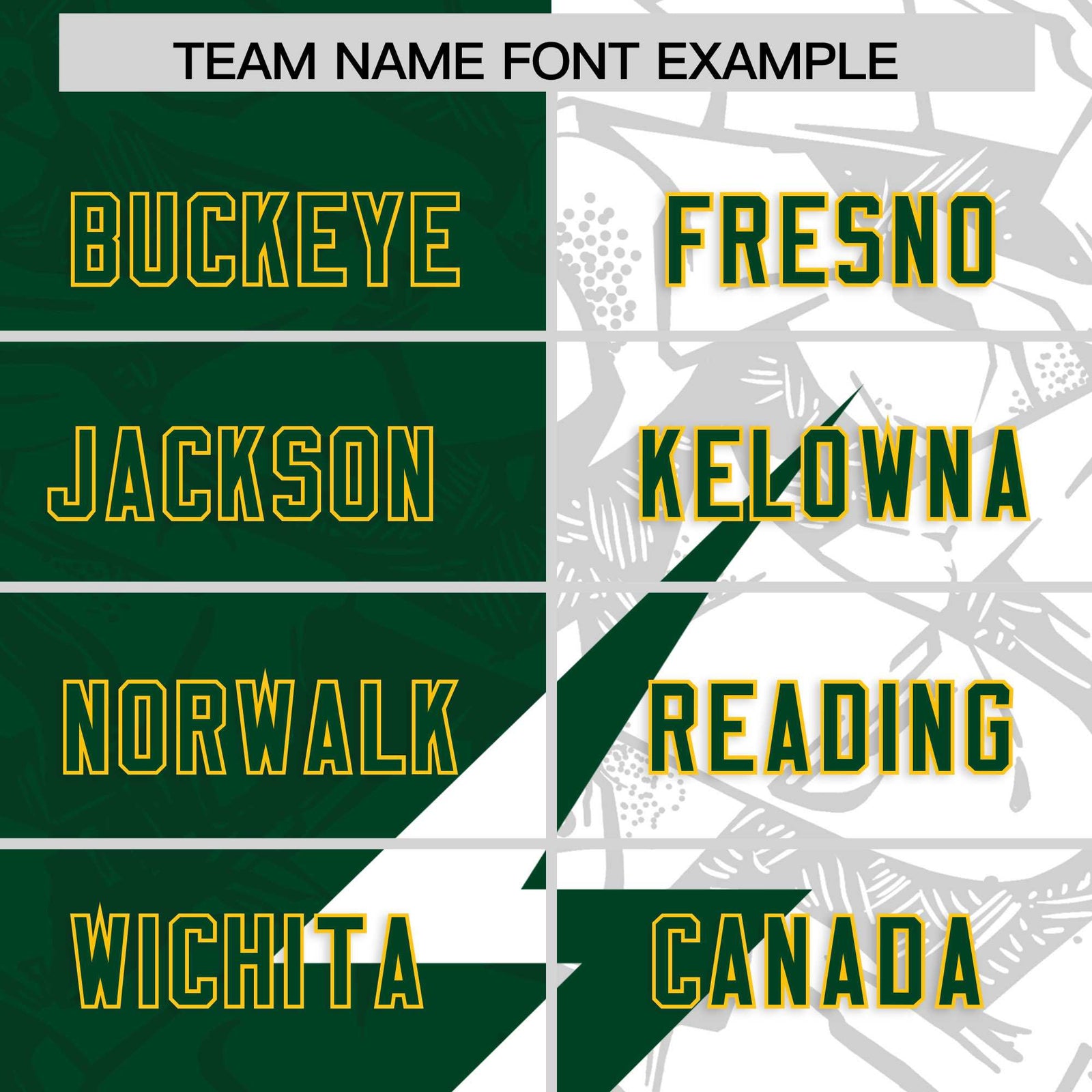 Custom Green White Split Personalized Lightning Pattern Football Jersey