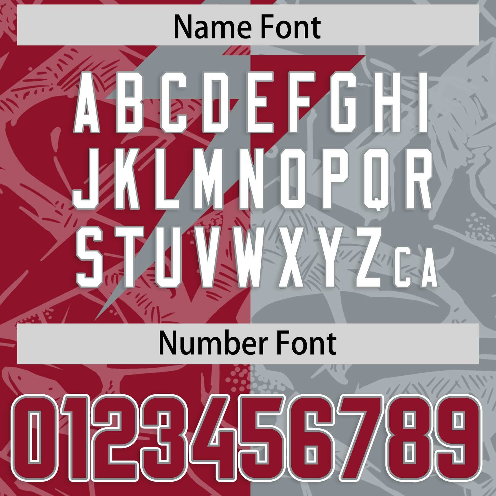 Custom Gray Cardinal Split Personalized Lightning Pattern Football Jersey