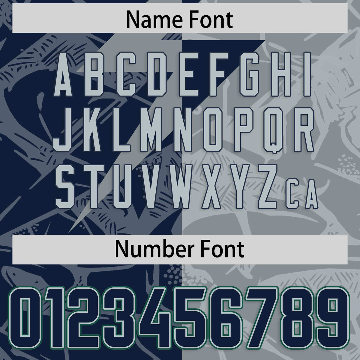 Custom Navy Gray Split Personalized Lightning Pattern Football Jersey