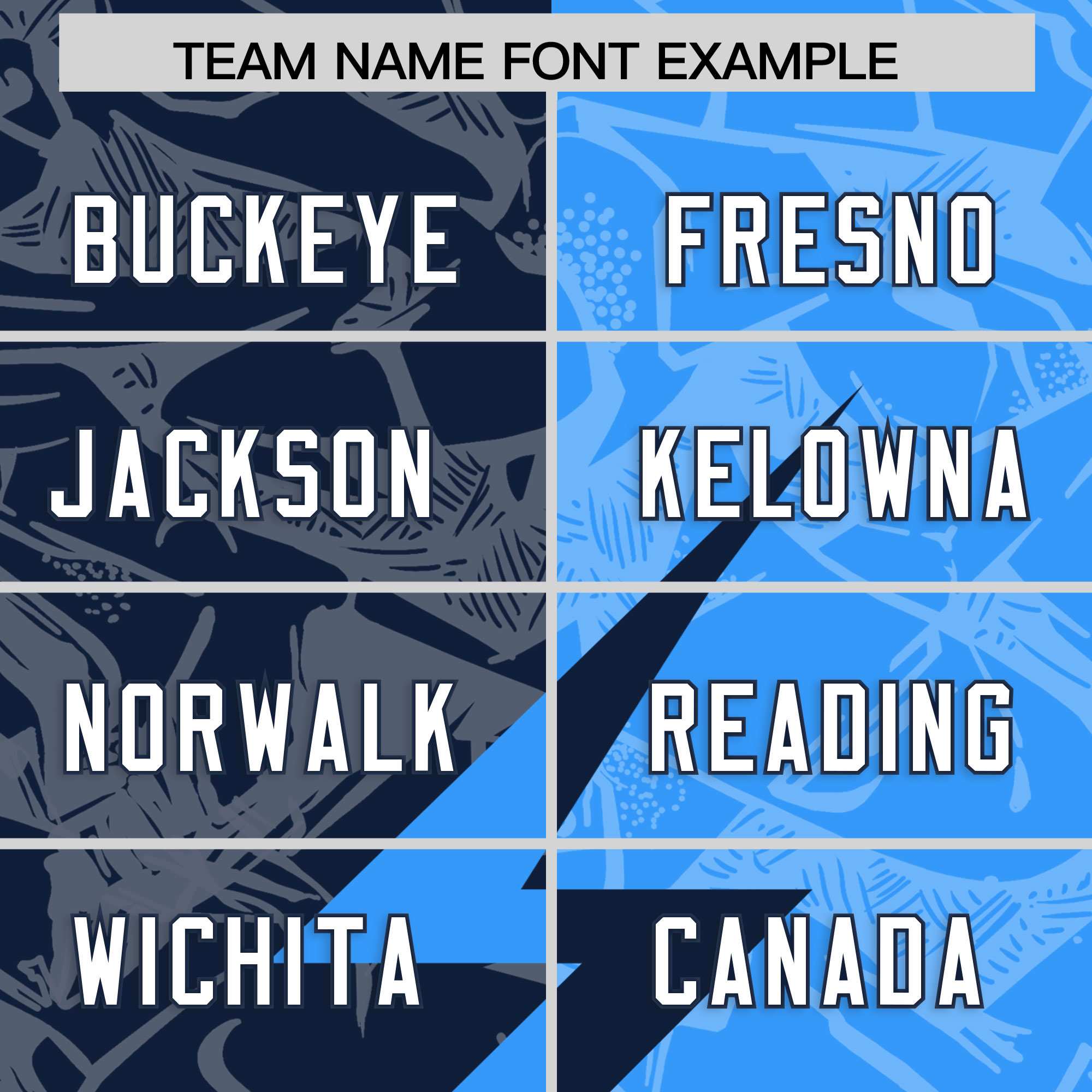 Custom Light Blue Navy Split Personalized Lightning Pattern Football Jersey