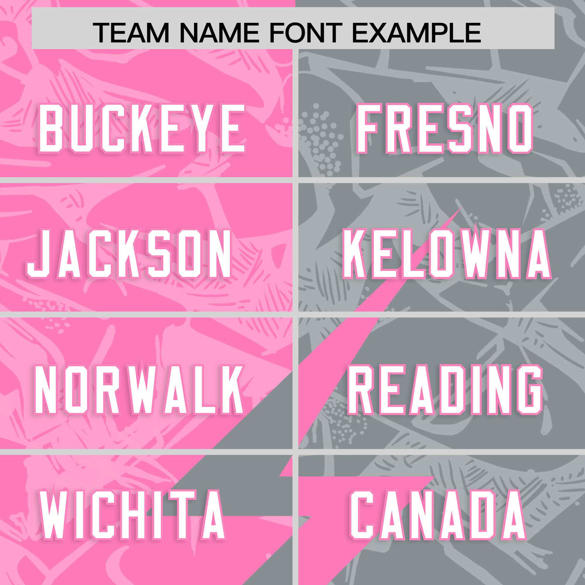 Custom Gray Pink Split Personalized Lightning Pattern Football Jersey