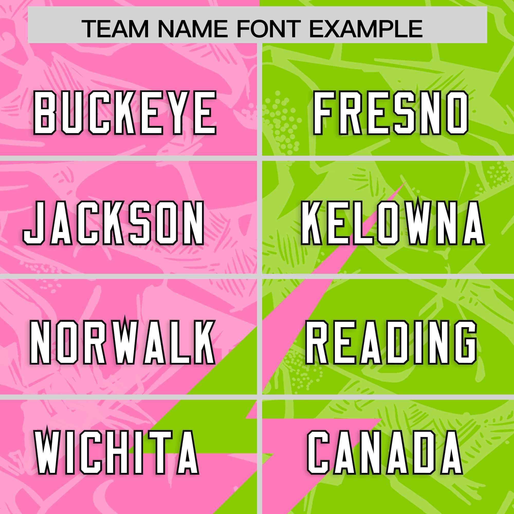 Custom Neon Green Pink Split Personalized Lightning Pattern Football Jersey