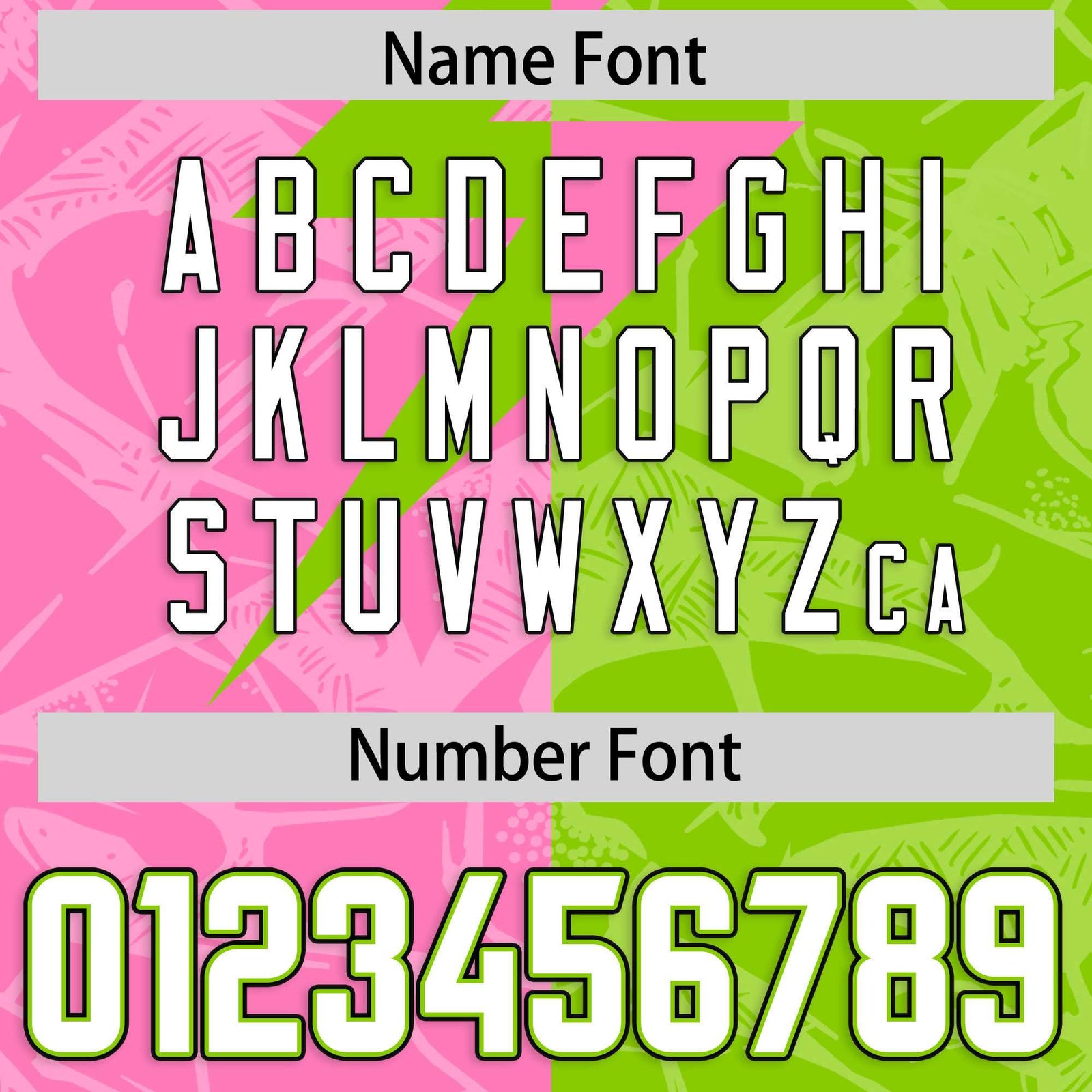 Custom Neon Green Pink Split Personalized Lightning Pattern Football Jersey