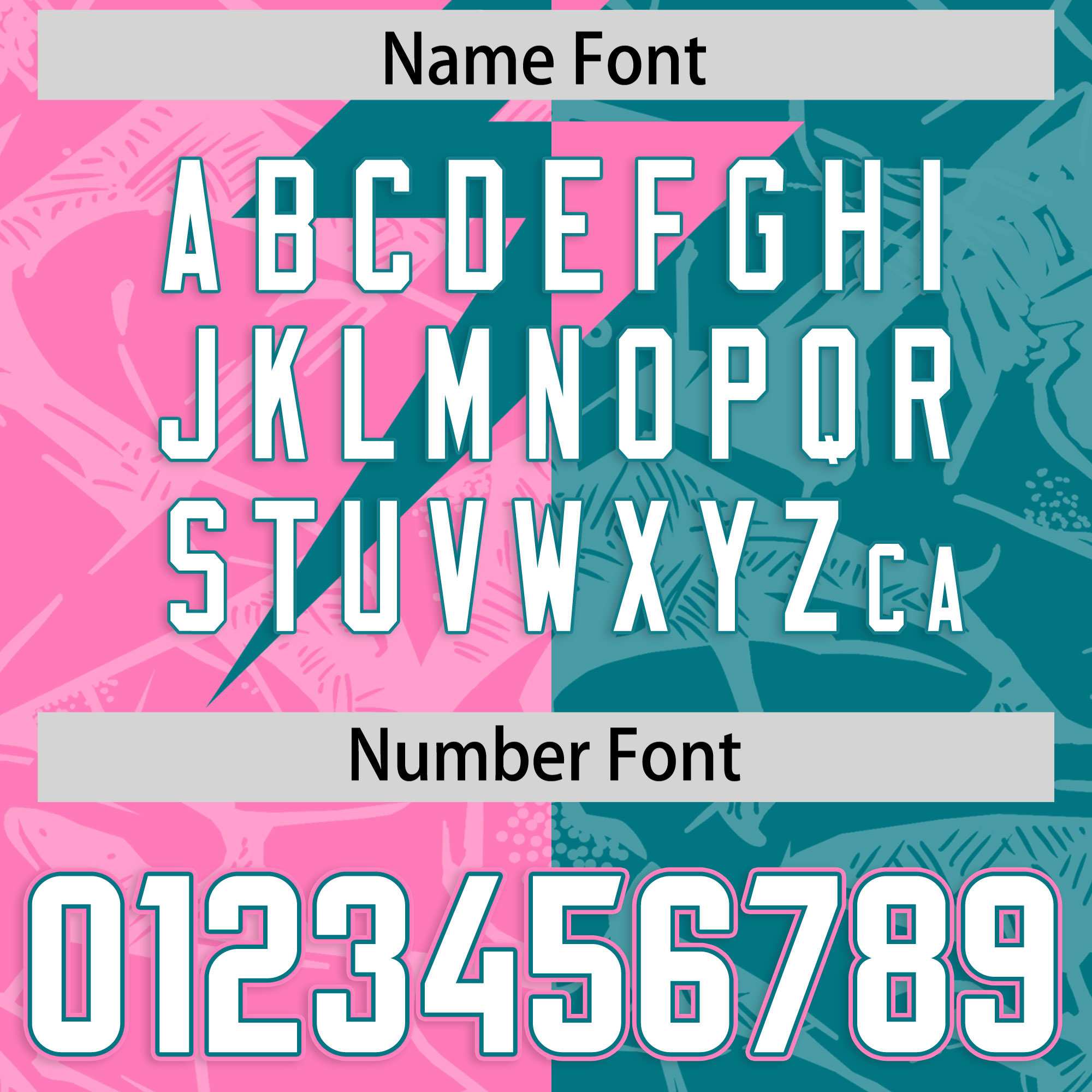 Custom Aqua Pink Split Personalized Lightning Pattern Football Jersey