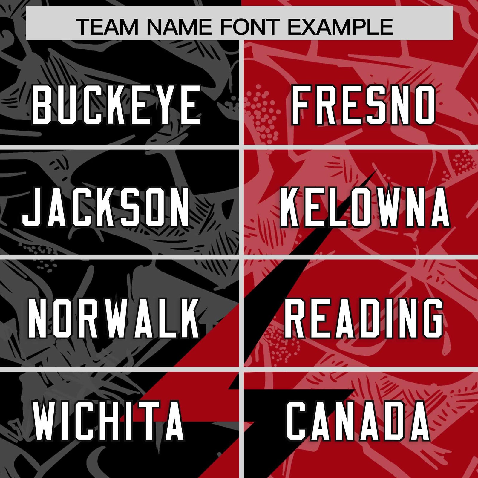 Custom Black Red Split Personalized Lightning Pattern Football Jersey