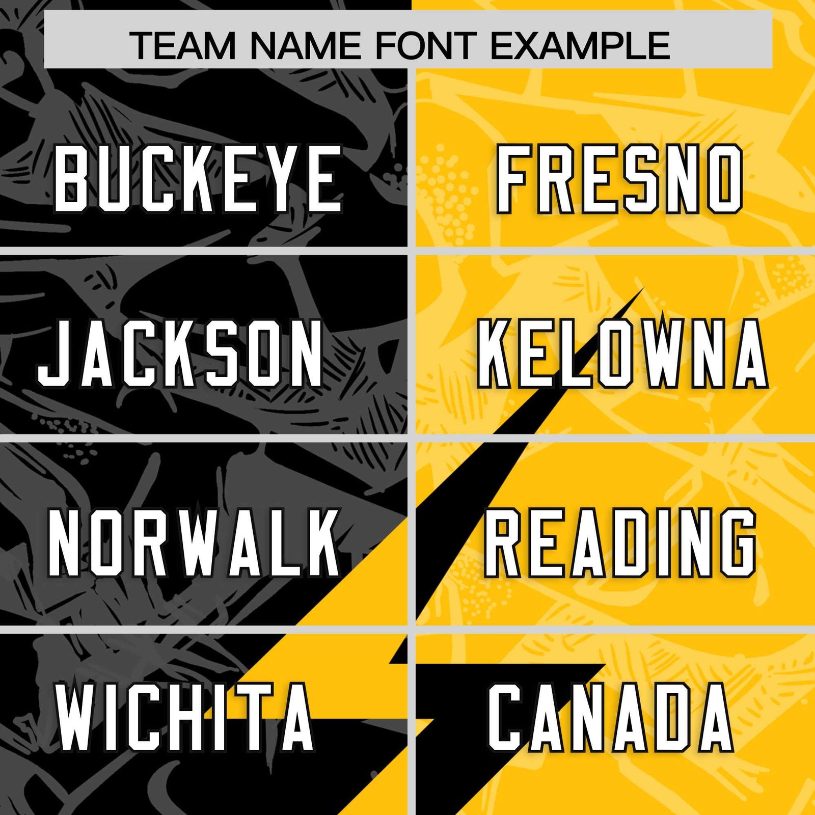 Custom Yellow Black Split Personalized Lightning Pattern Football Jersey