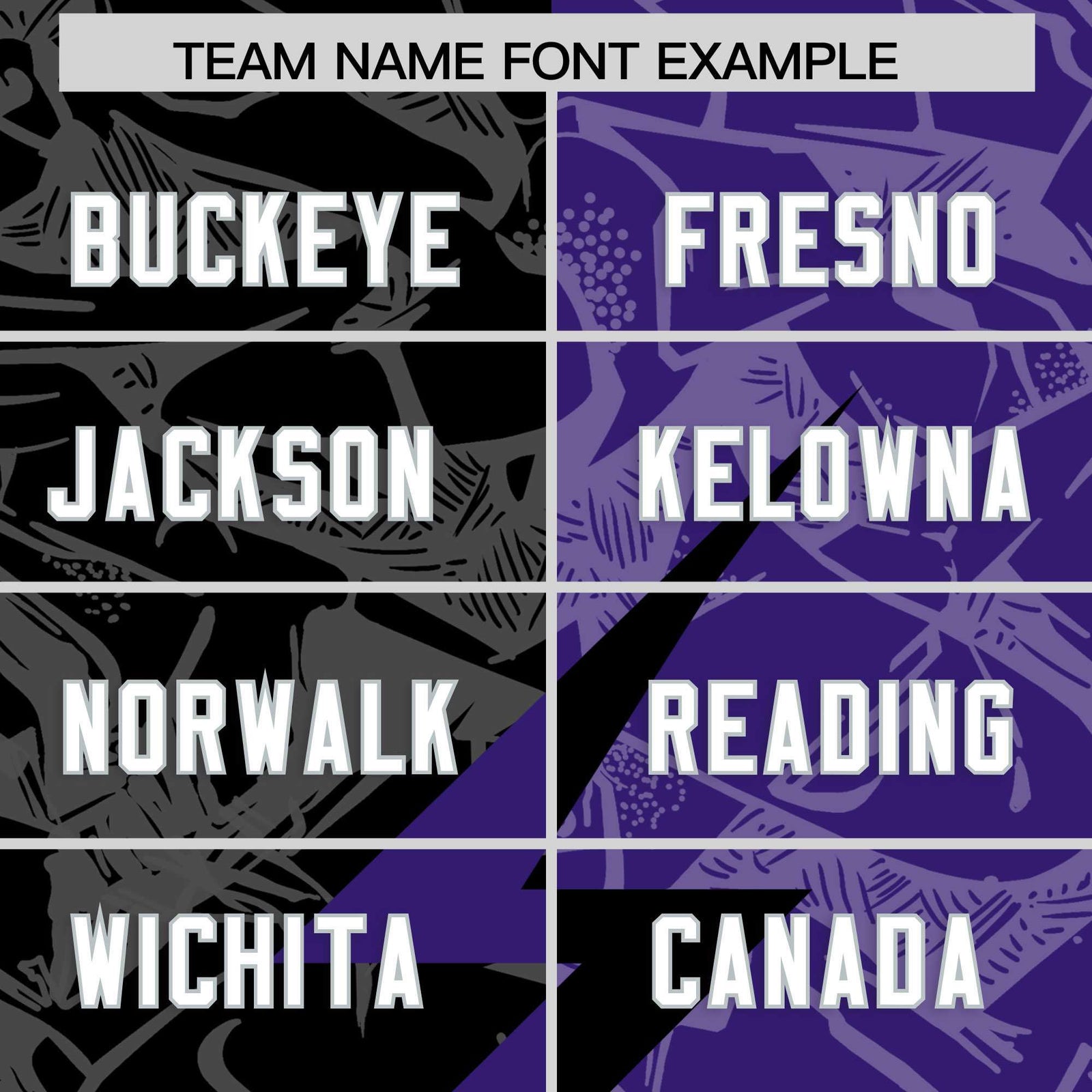 Custom Purple Black Split Personalized Lightning Pattern Football Jersey