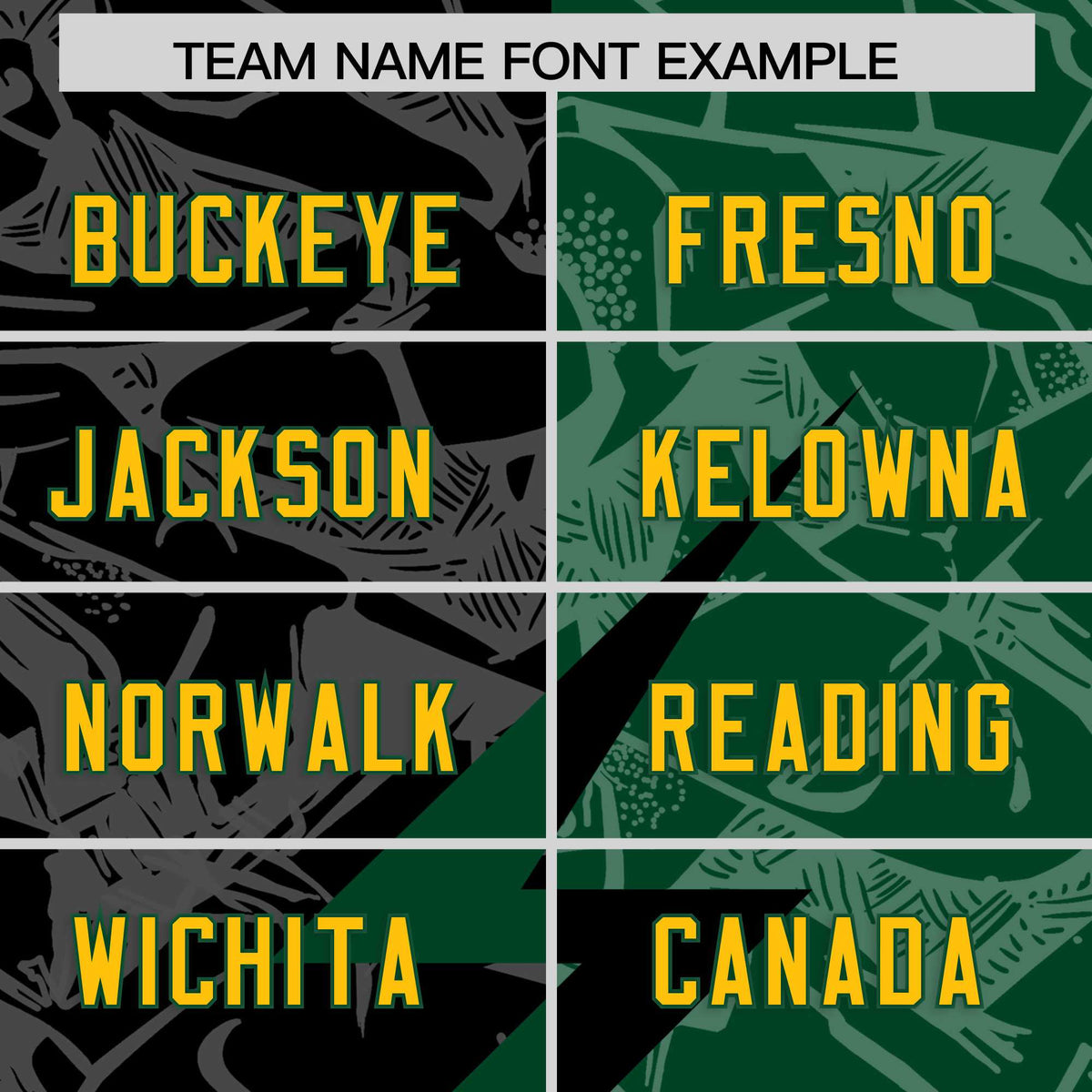 Custom Black Green Split Personalized Lightning Pattern Football Jersey