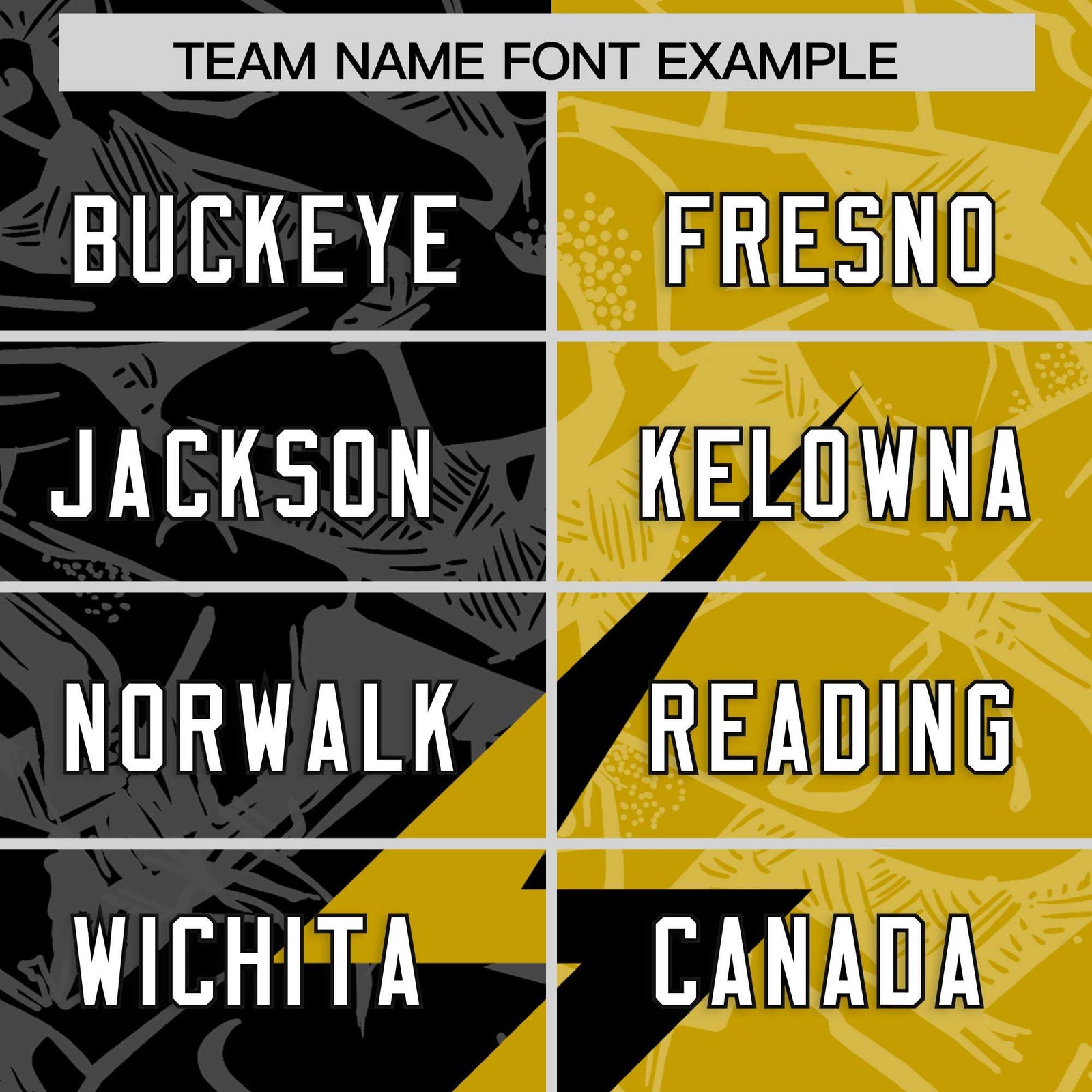 Custom Old Gold Black Split Personalized Lightning Pattern Football Jersey