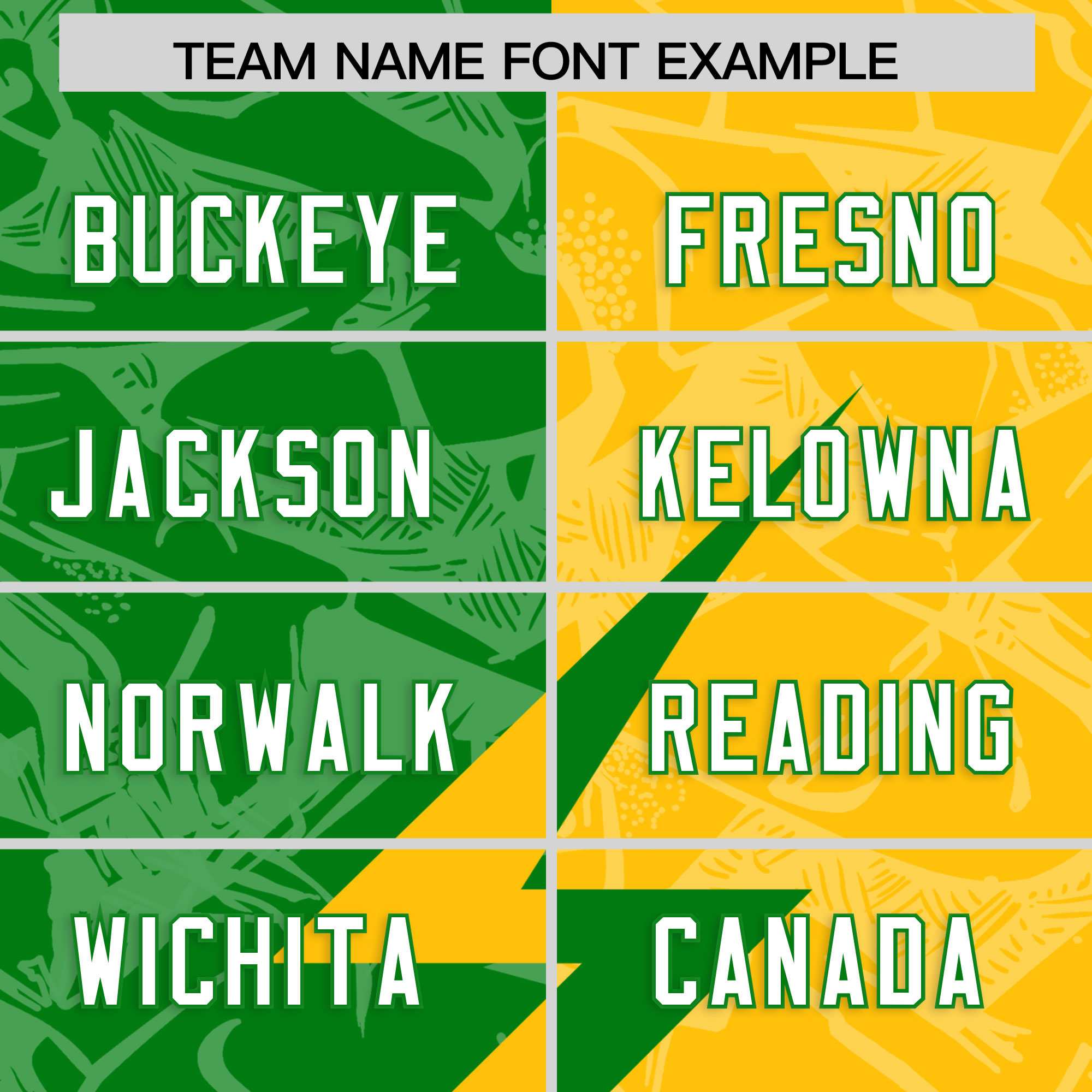 Custom Kelly Green Yellow Split Personalized Lightning Pattern Football Jersey