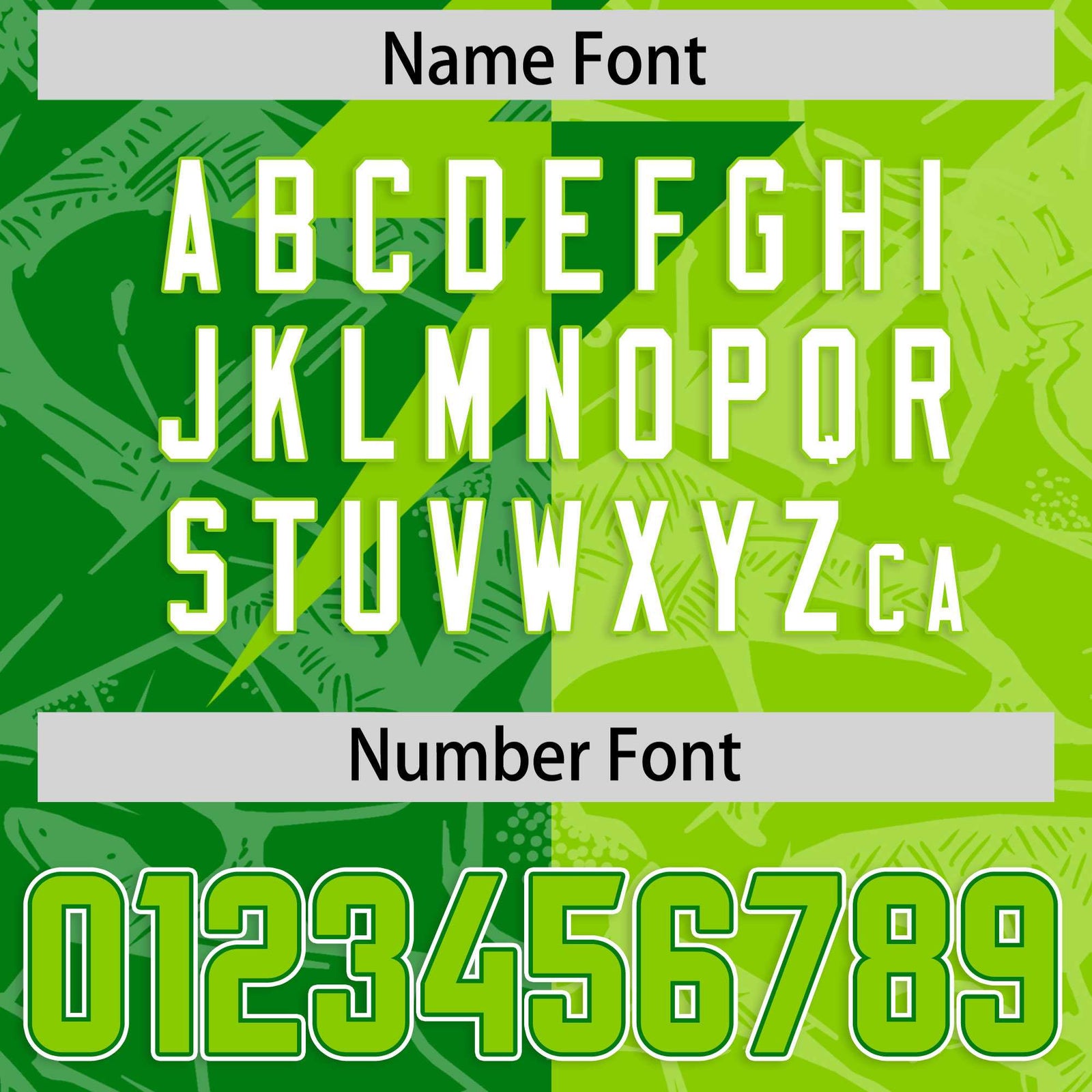 Custom Neon Green Kelly Green Split Personalized Lightning Pattern Football Jersey