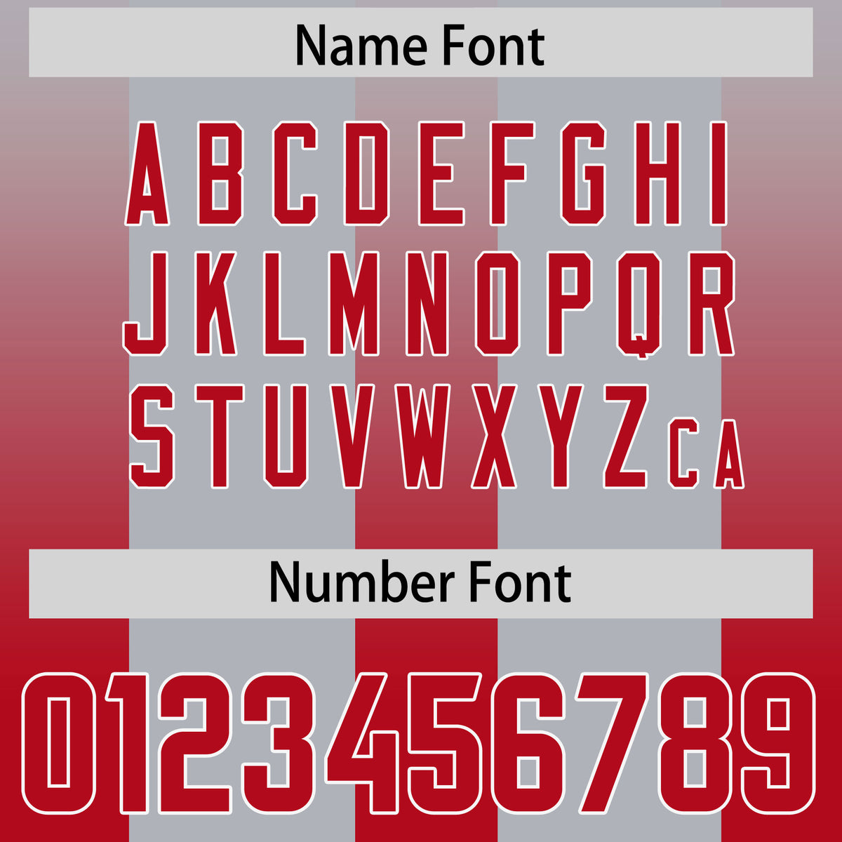 Custom Gray Red Vertical Width Stripe Gradient Fashion Personalized Team Football Jersey