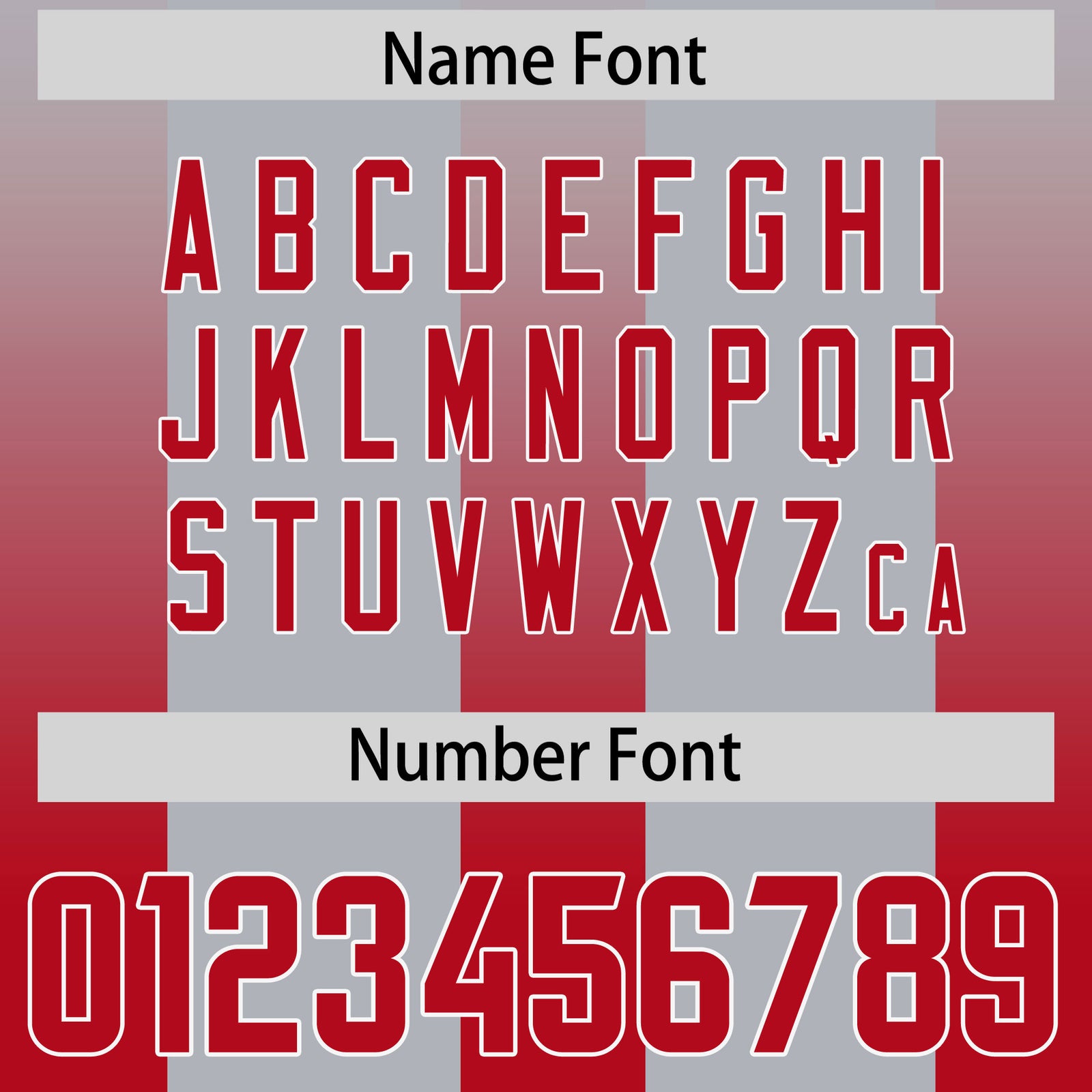 Custom Gray Red Vertical Width Stripe Gradient Fashion Personalized Team Football Jersey