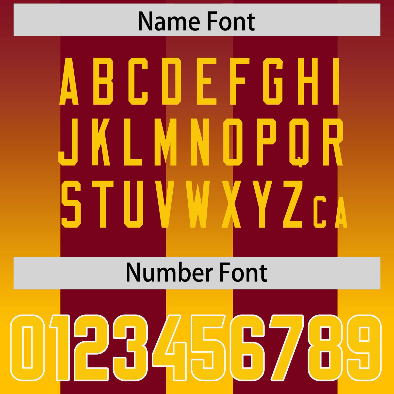 Custom Cardinal Yellow Vertical Width Stripe Gradient Fashion Personalized Team Football Jersey