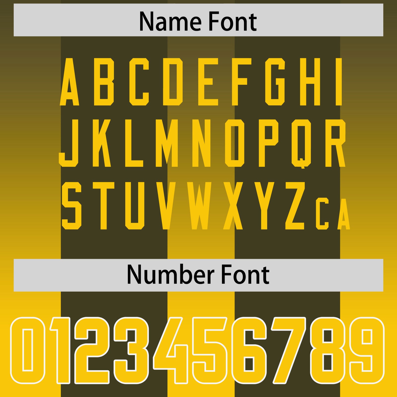 Custom Olive Yellow Vertical Width Stripe Gradient Fashion Personalized Team Football Jersey