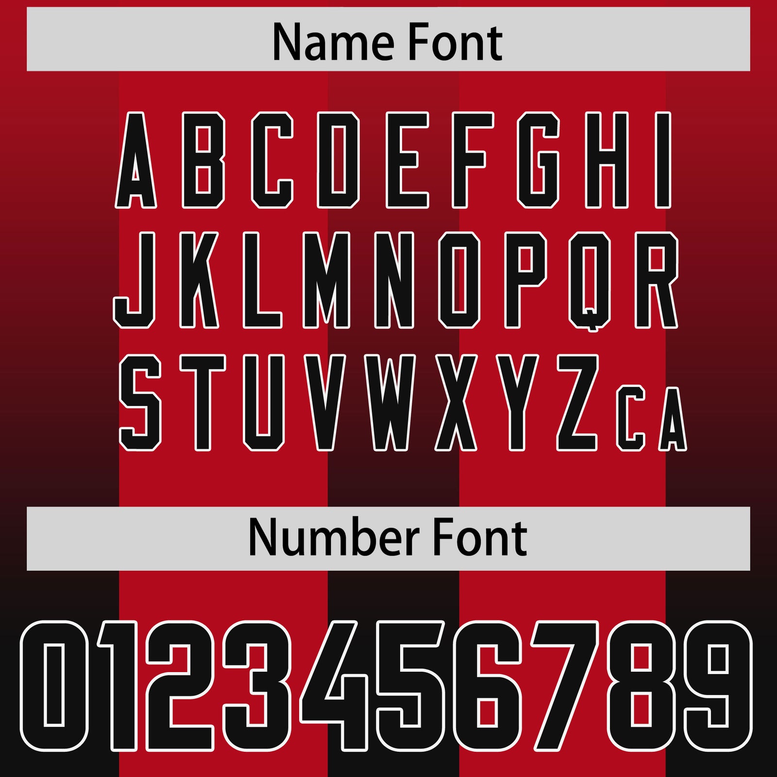 Custom Red Black Vertical Width Stripe Gradient Fashion Personalized Team Football Jersey