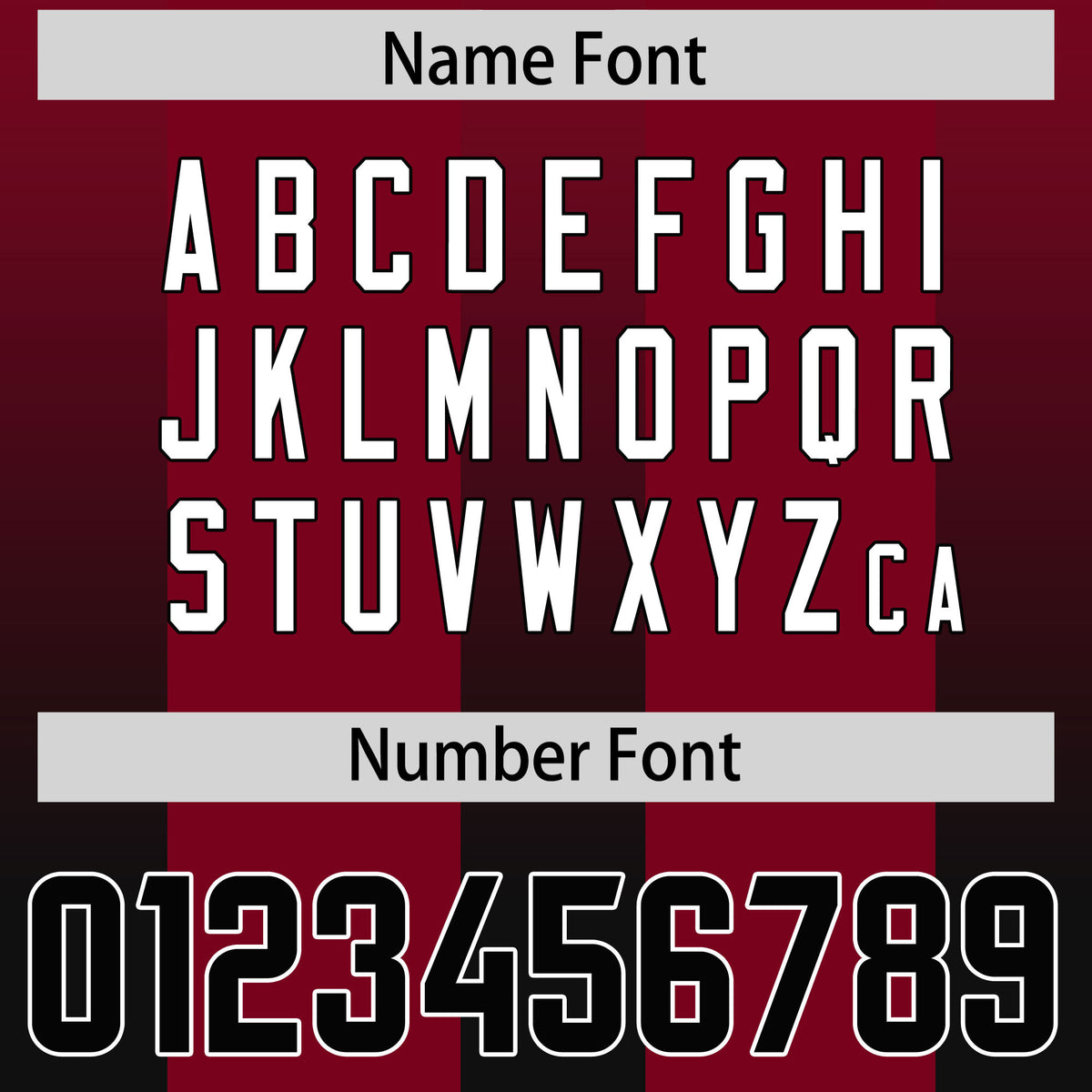 Custom Cardinal Black Vertical Width Stripe Gradient Fashion Personalized Team Football Jersey