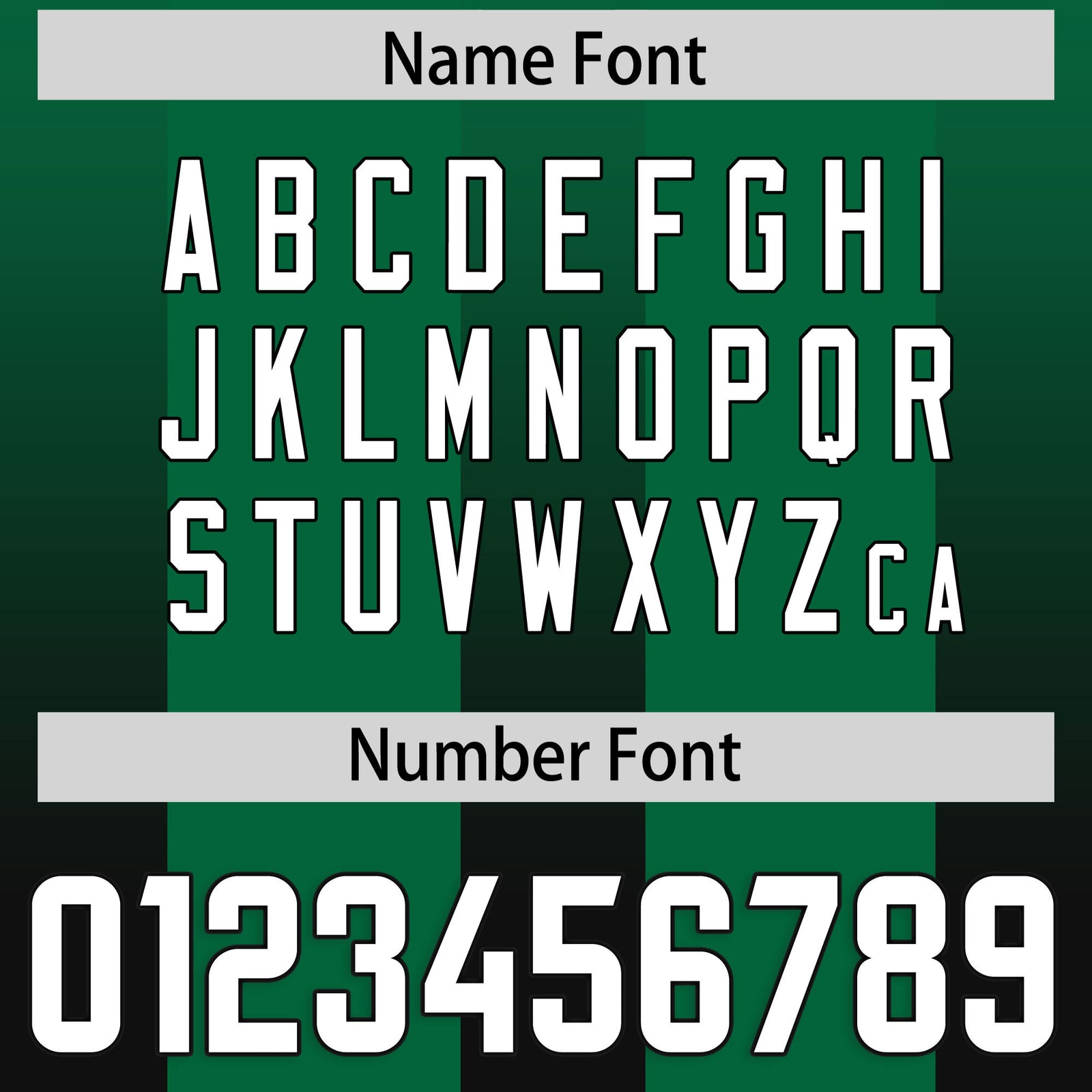 Custom Kelly Green Black Vertical Width Stripe Gradient Fashion Personalized Team Football Jersey