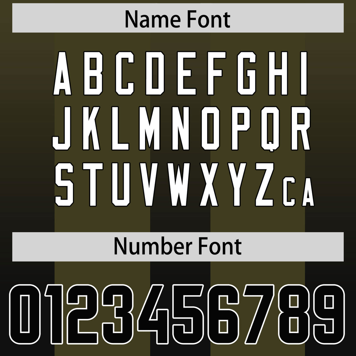 Custom Olive Black Vertical Width Stripe Gradient Fashion Personalized Team Football Jersey