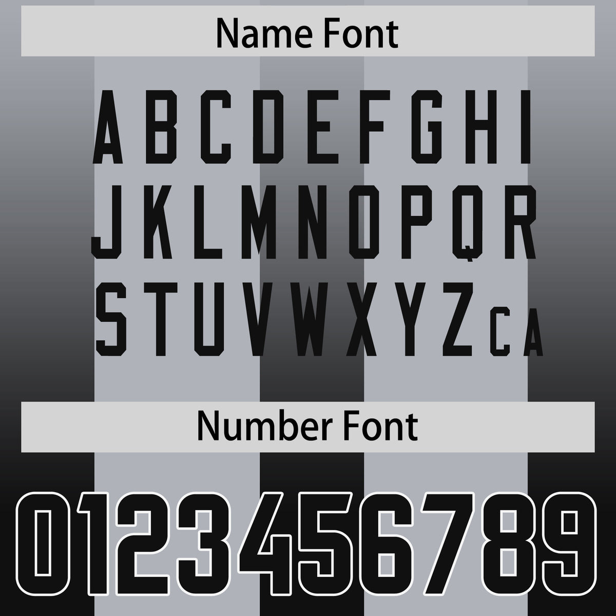 Custom Gray Black Vertical Width Stripe Gradient Fashion Personalized Team Football Jersey