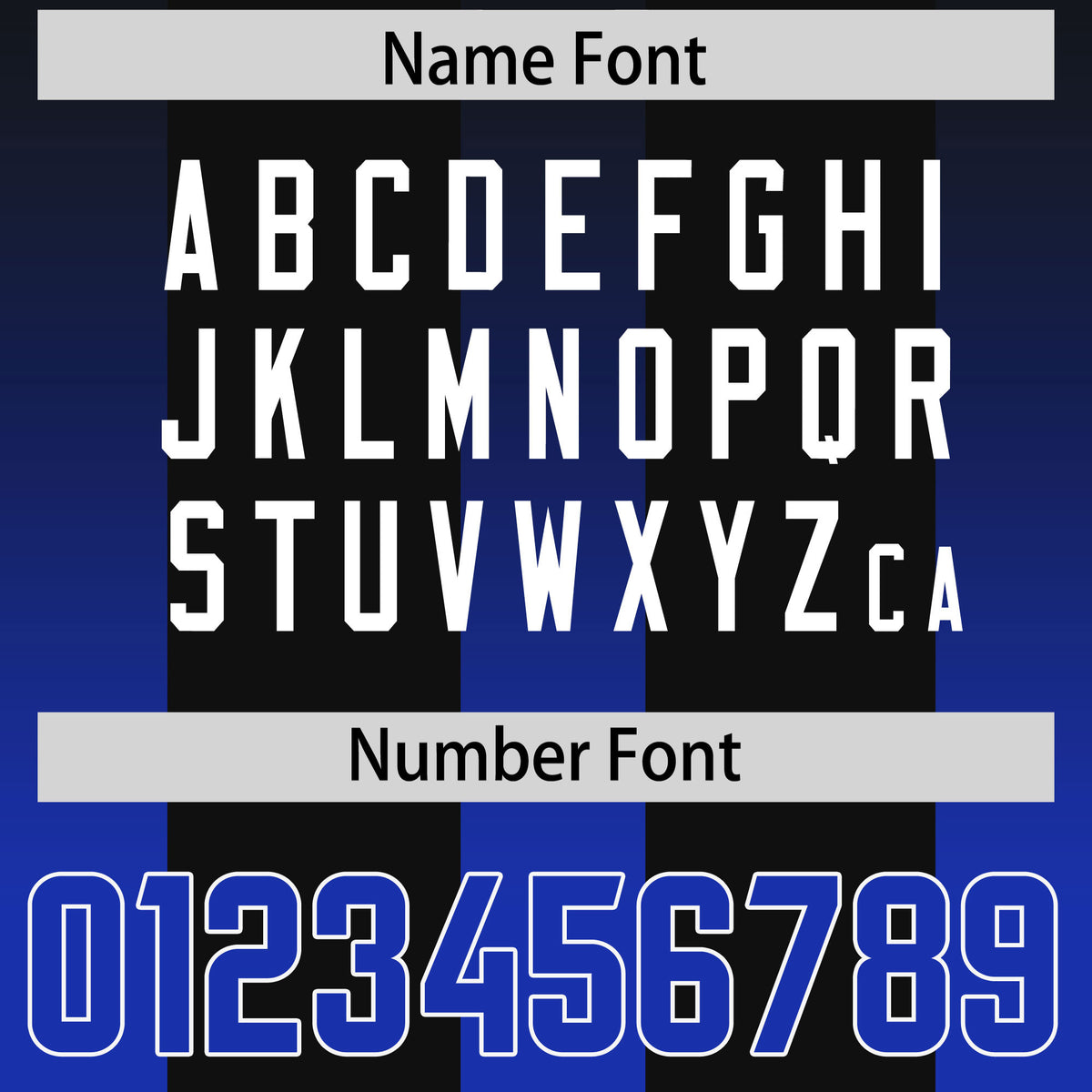 Custom Black Royal Vertical Width Stripe Gradient Fashion Personalized Team Football Jersey