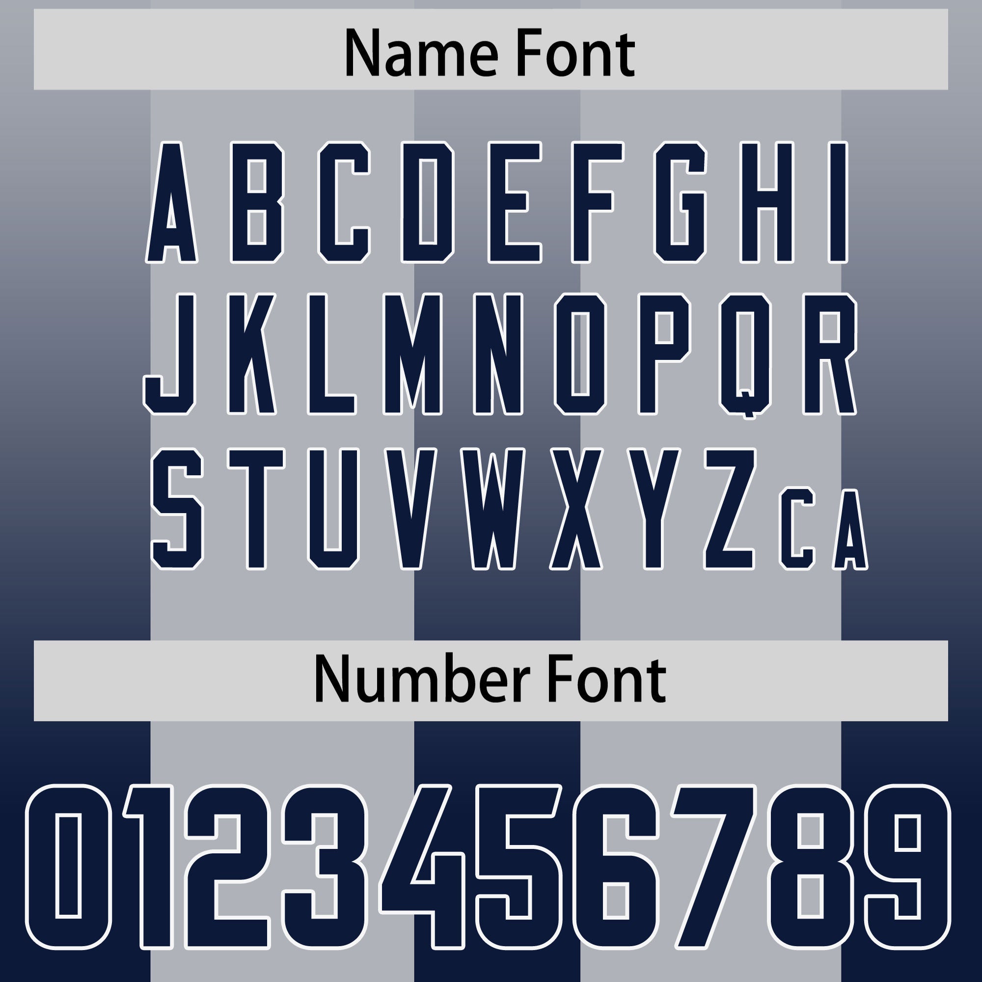 Custom Gray Navy Vertical Width Stripe Gradient Fashion Personalized Team Football Jersey