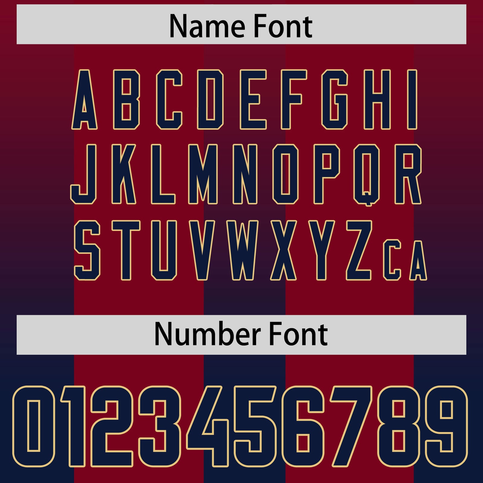 Custom Cardinal Navy Vertical Width Stripe Gradient Fashion Personalized Team Football Jersey