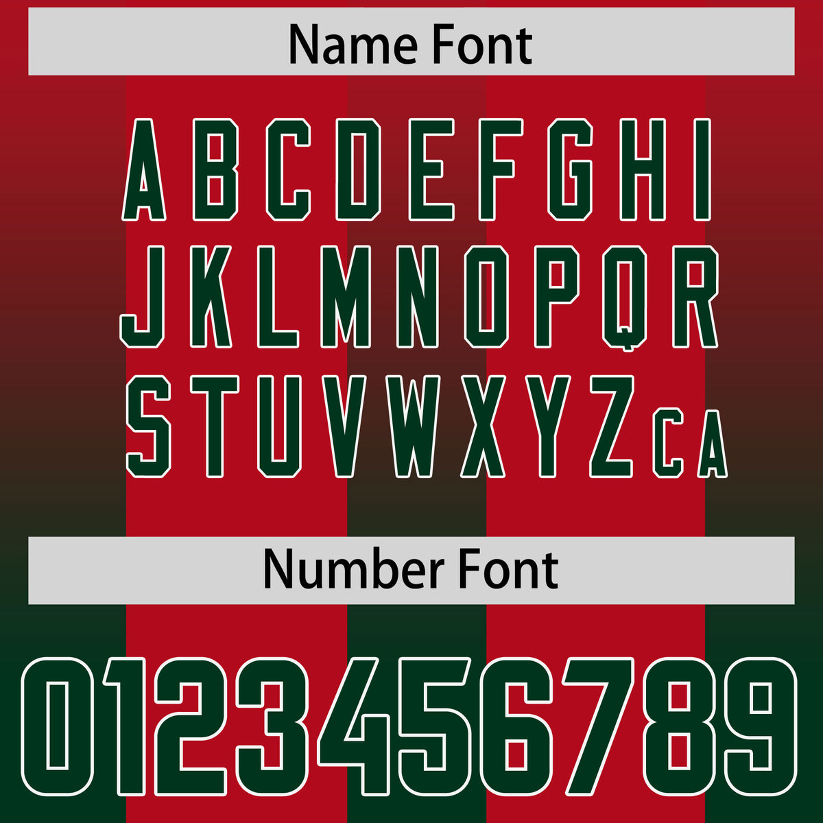 Custom Red Green Vertical Width Stripe Gradient Fashion Personalized Team Football Jersey