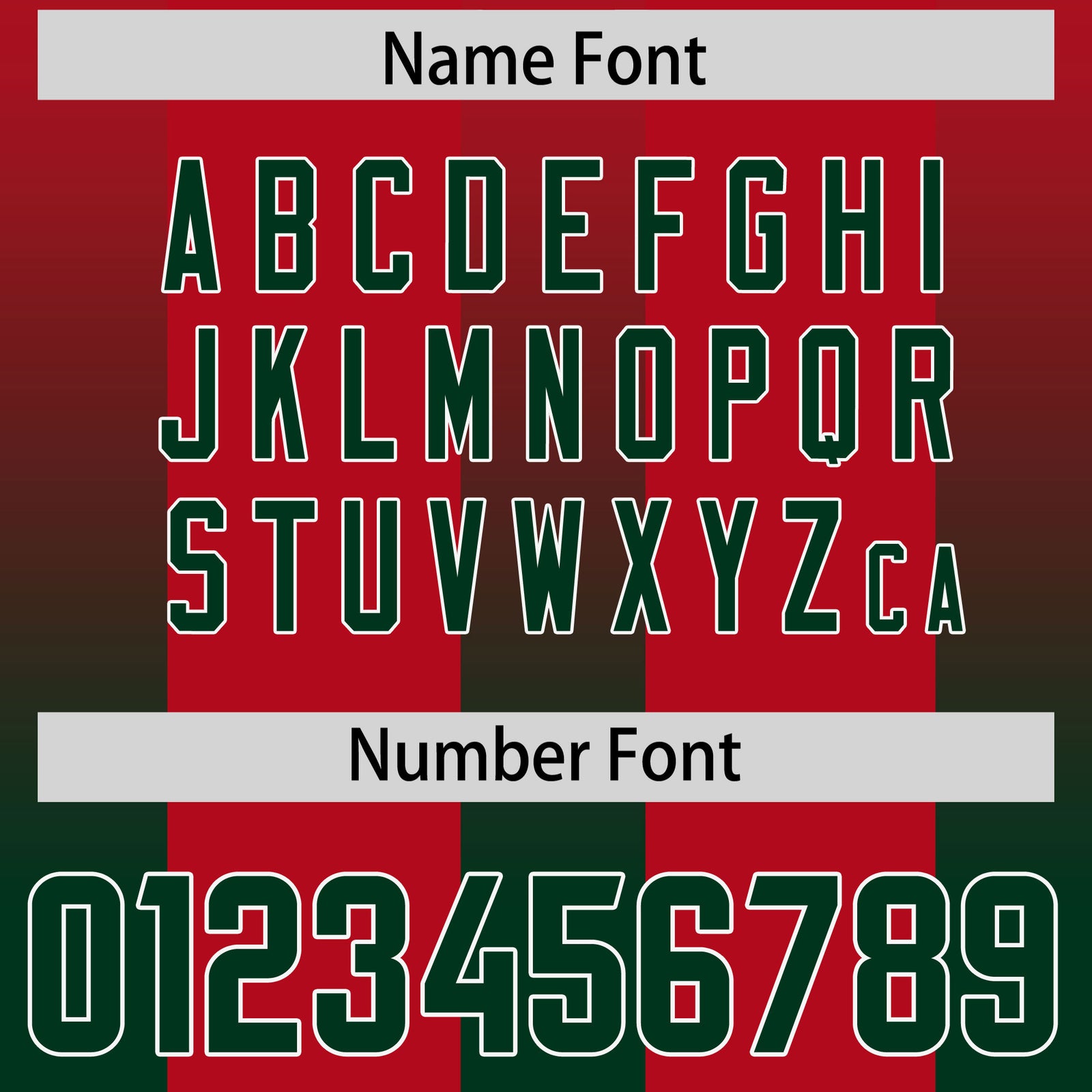 Custom Red Green Vertical Width Stripe Gradient Fashion Personalized Team Football Jersey