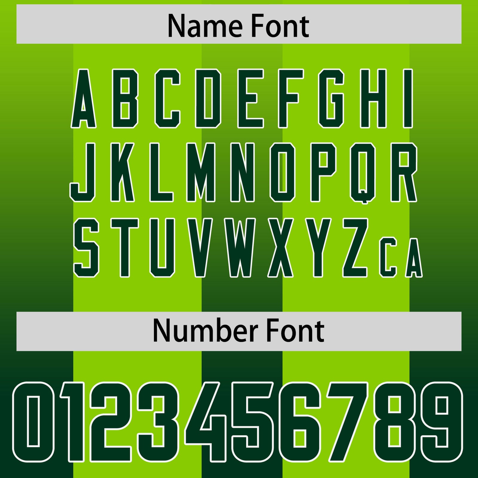 Custom Neon Green Green Vertical Width Stripe Gradient Fashion Personalized Team Football Jersey