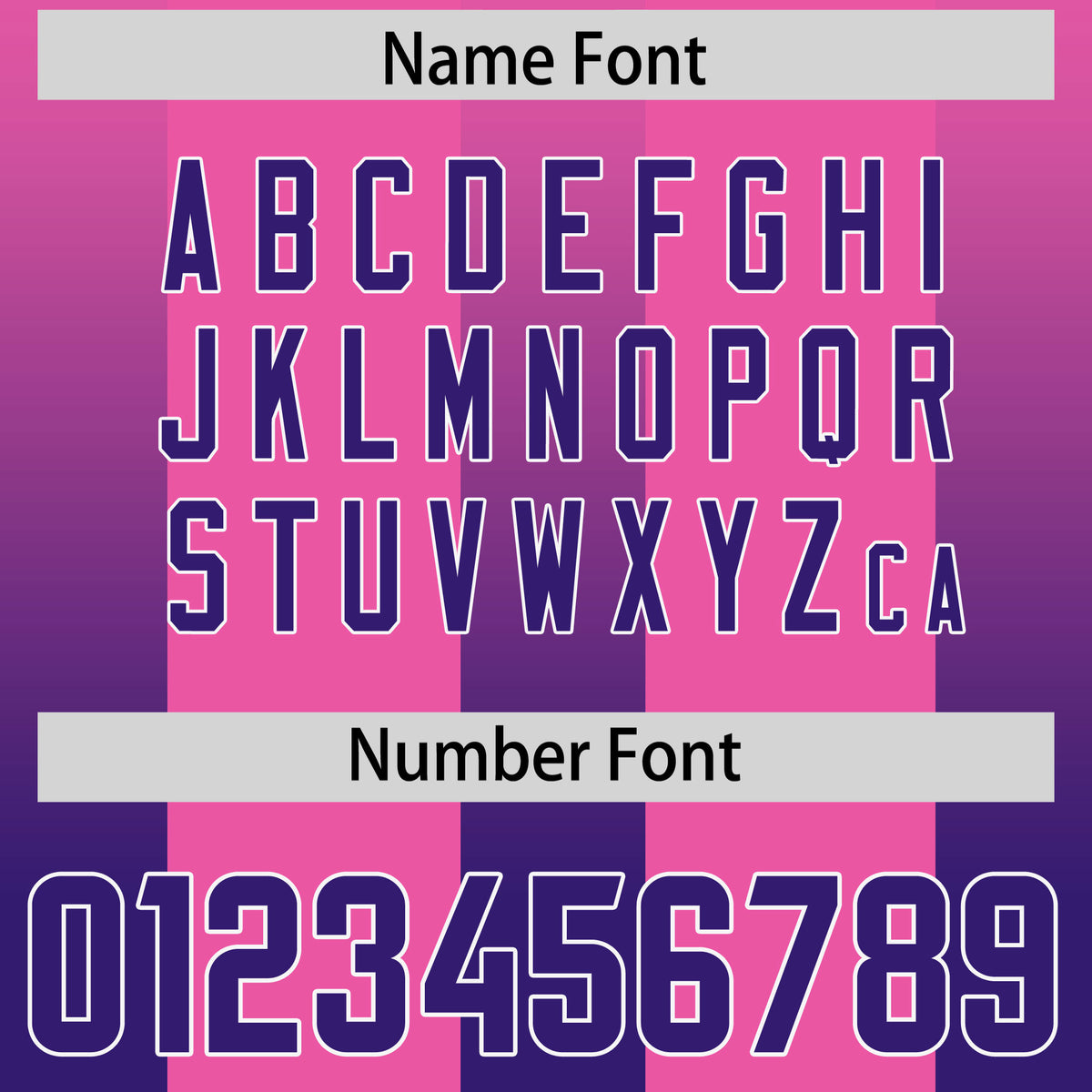 Custom Pink Purple Vertical Width Stripe Gradient Fashion Personalized Team Football Jersey