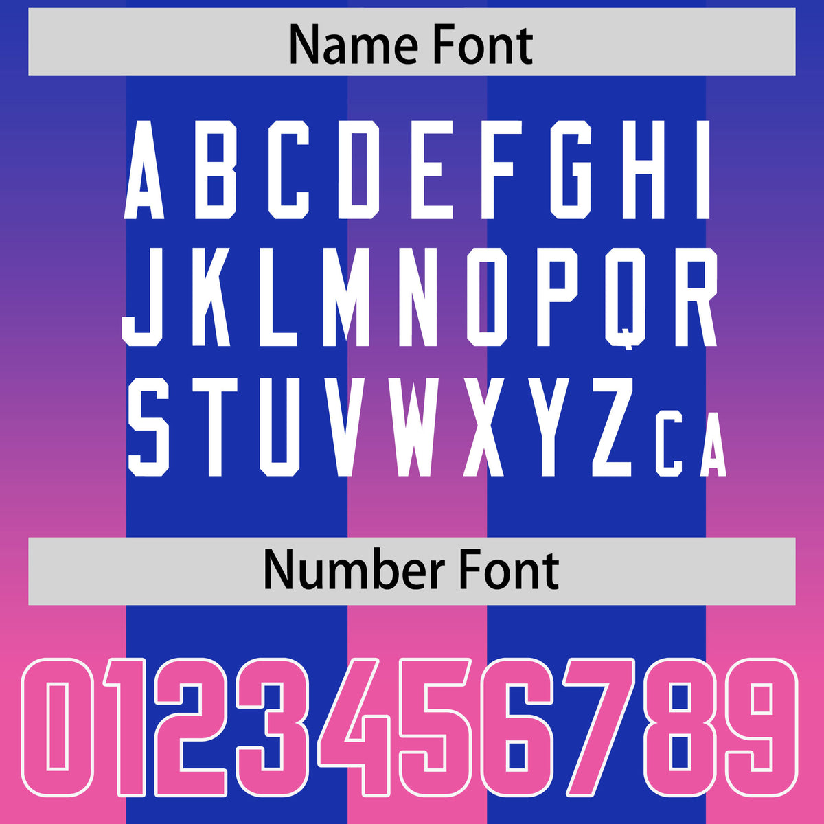 Custom Royal Pink Vertical Width Stripe Gradient Fashion Personalized Team Football Jersey