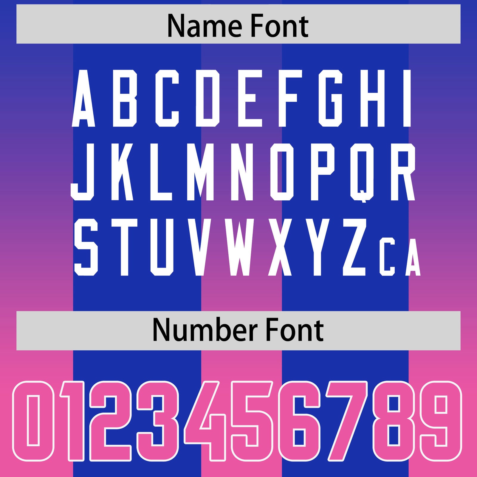 Custom Royal Pink Vertical Width Stripe Gradient Fashion Personalized Team Football Jersey