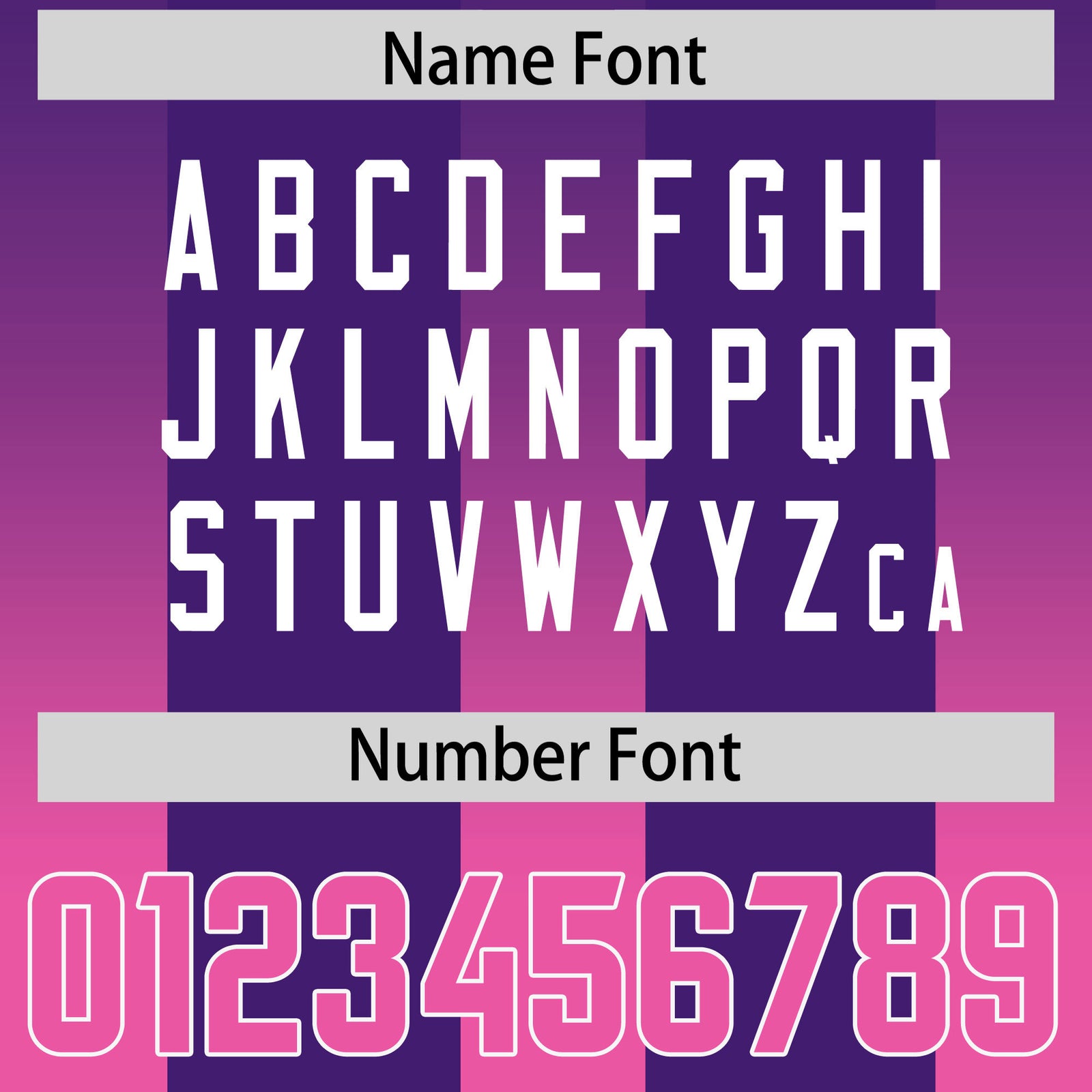 Custom Purple Pink Vertical Width Stripe Gradient Fashion Personalized Team Football Jersey