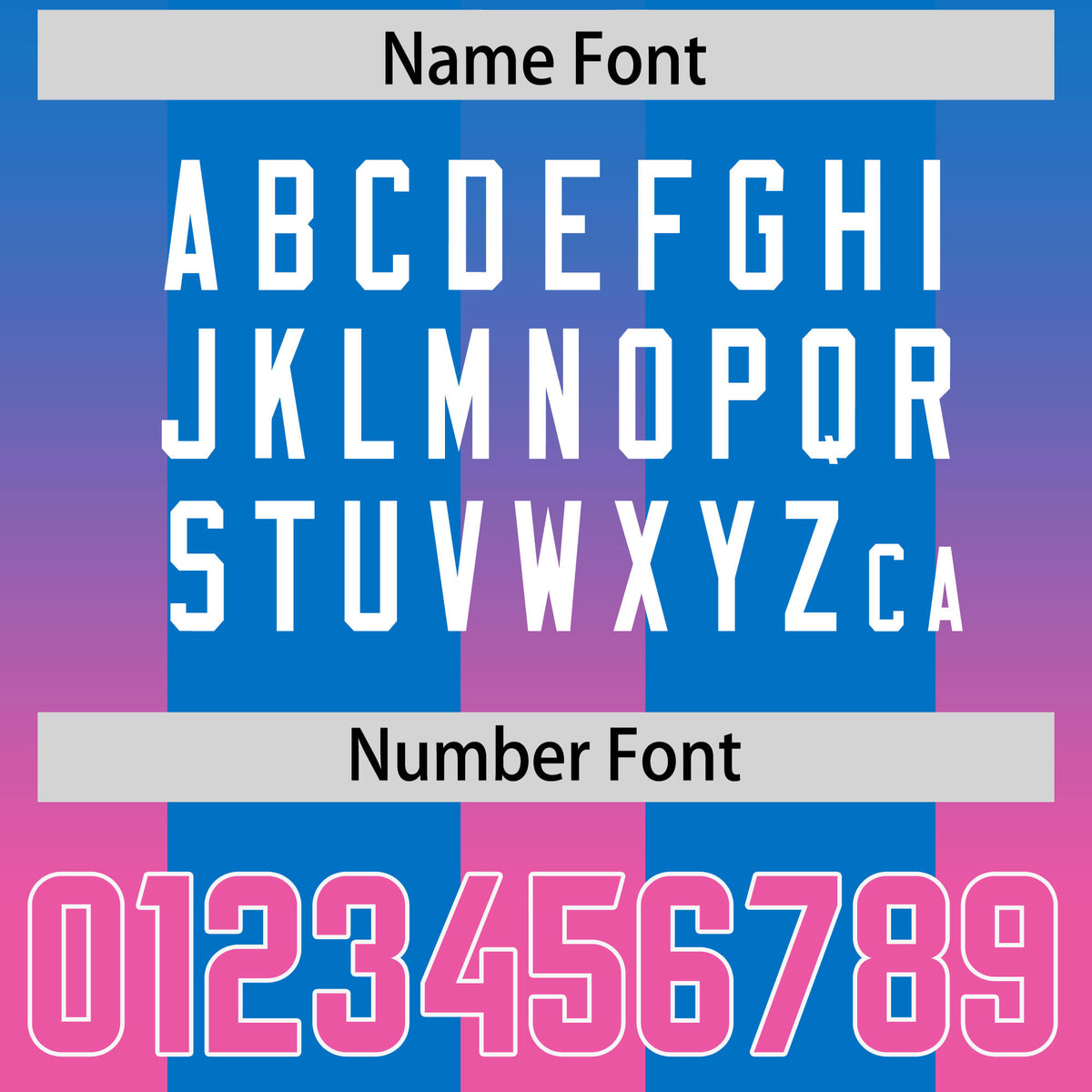 Custom Royal Pink Vertical Width Stripe Gradient Fashion Personalized Team Football Jersey