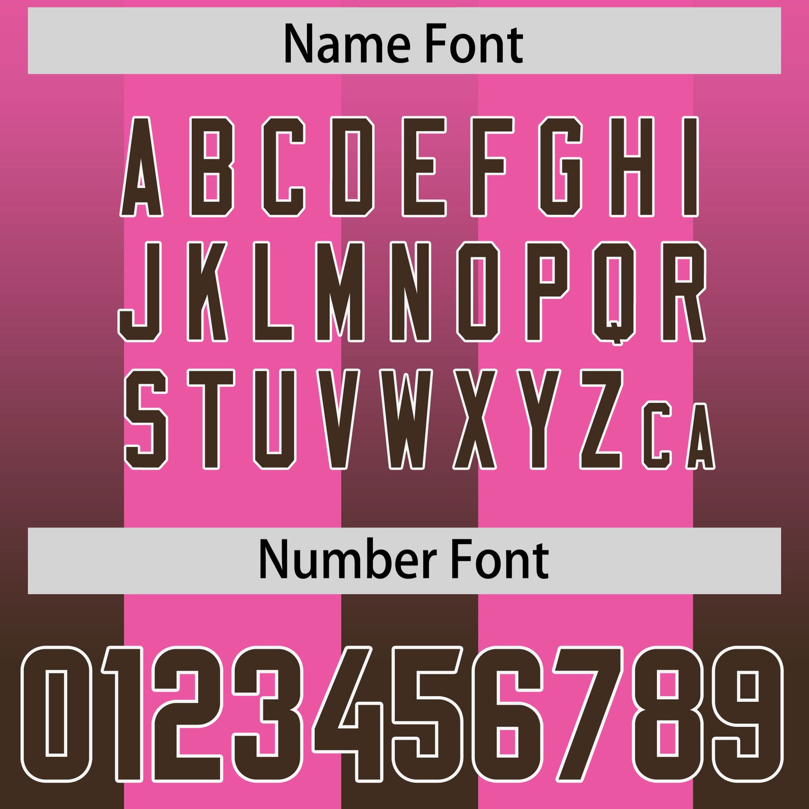 Custom Pink Brown Vertical Width Stripe Gradient Fashion Personalized Team Football Jersey