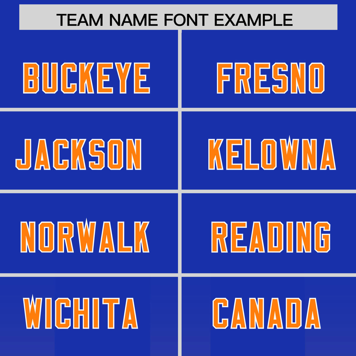 Custom Royal Orange Vertical Width Stripe Gradient Fashion Personalized Team Football Jersey