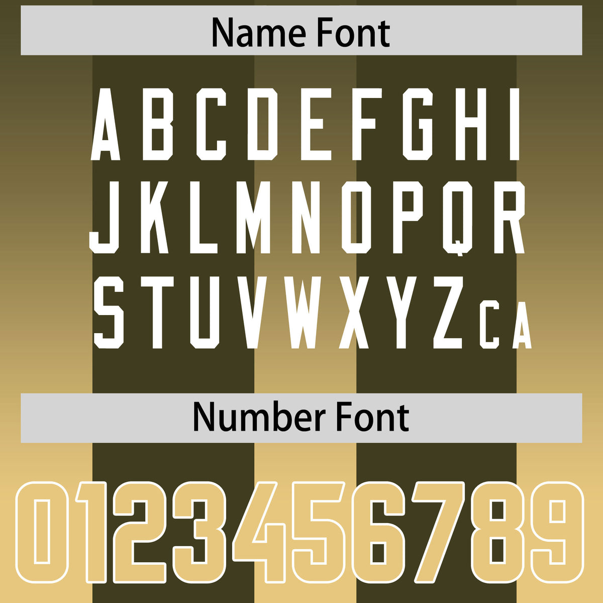 Custom Olive Khaki Vertical Width Stripe Gradient Fashion Personalized Team Football Jersey