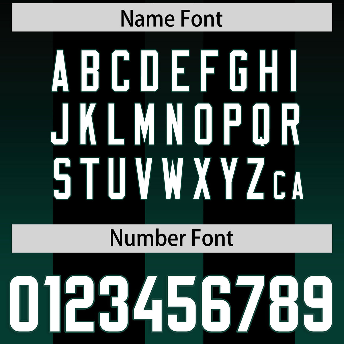 Custom Black Midnight Green Vertical Width Stripe Gradient Fashion Personalized Team Football Jersey