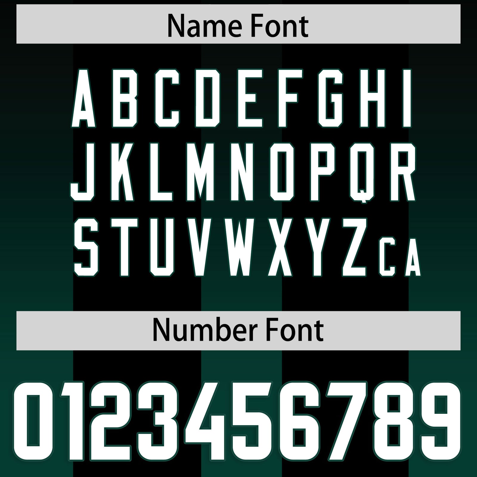 Custom Black Midnight Green Vertical Width Stripe Gradient Fashion Personalized Team Football Jersey