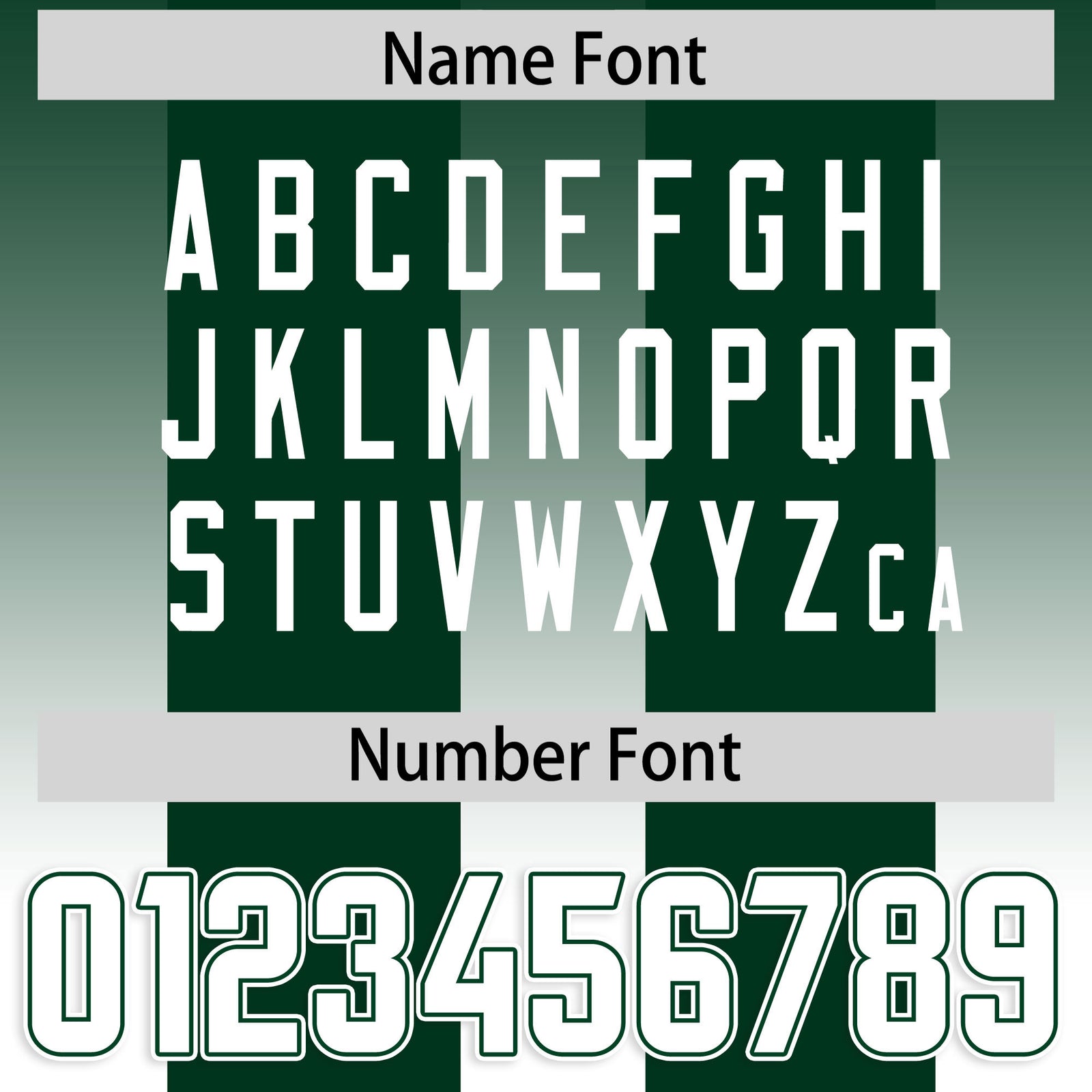 Custom Green White Vertical Width Stripe Gradient Fashion Personalized Team Football Jersey